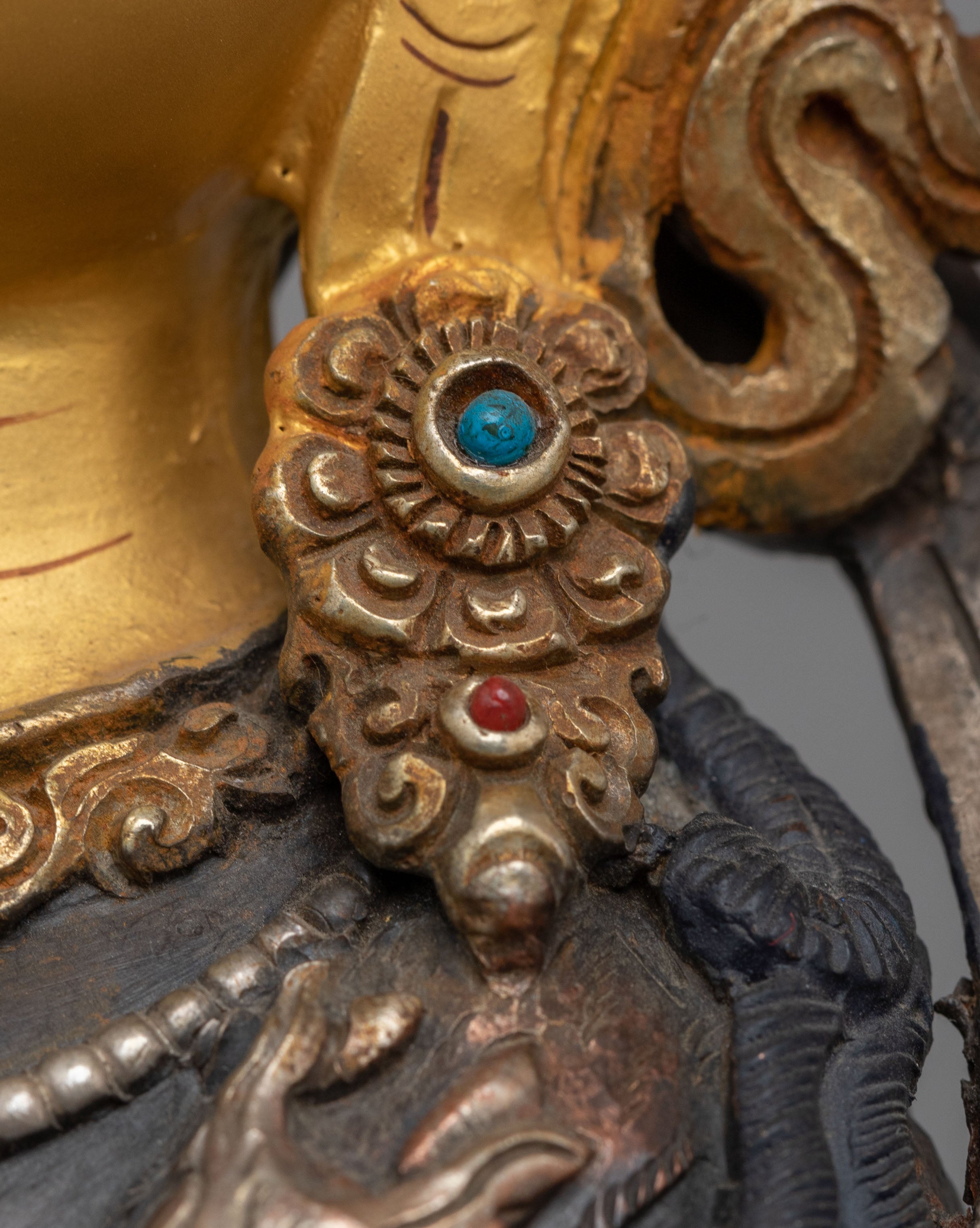 Sacred Himalayan Avalokiteshvara Statue | Tibetan Bodhisattva of Compassion