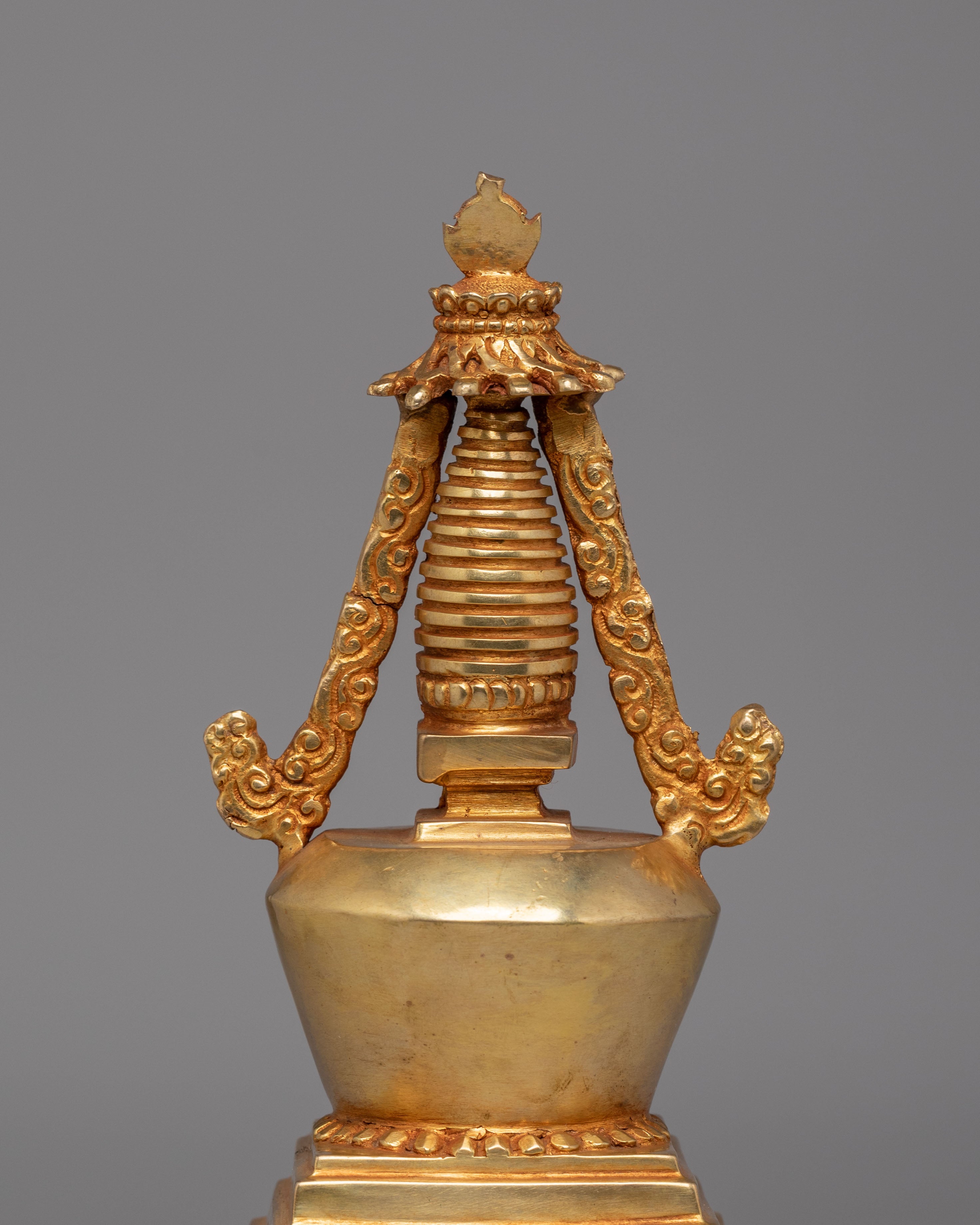 Traditional Altar Enlightenment Stupa | Buddhist Sculpture for Meditation