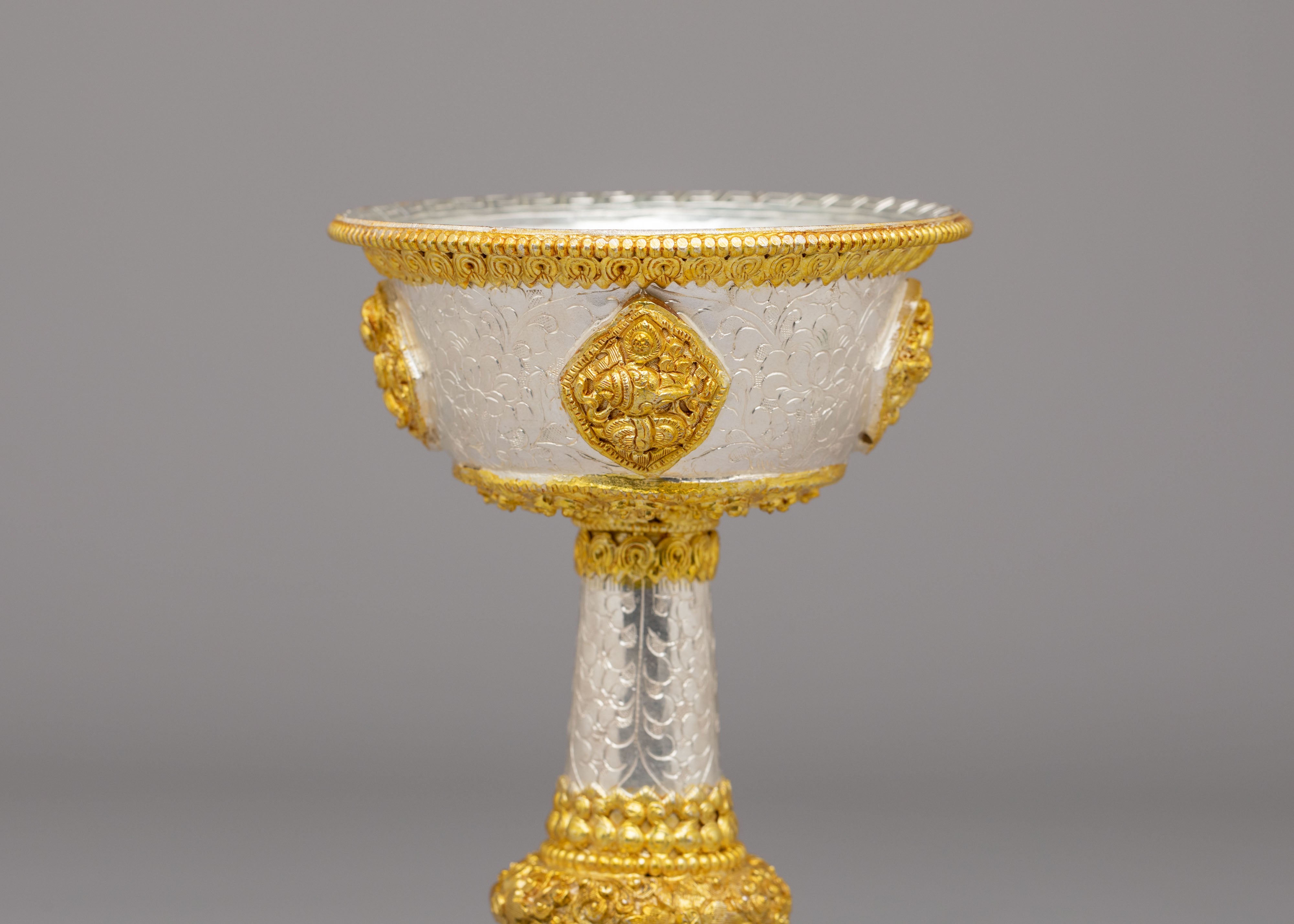 Handmade Serkyem Offering Set | Buddhist Ritual Vessels for Altar and Meditation