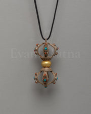 Handmade Vajra Prayer Pendant | Silver Buddhist Dorje Locket