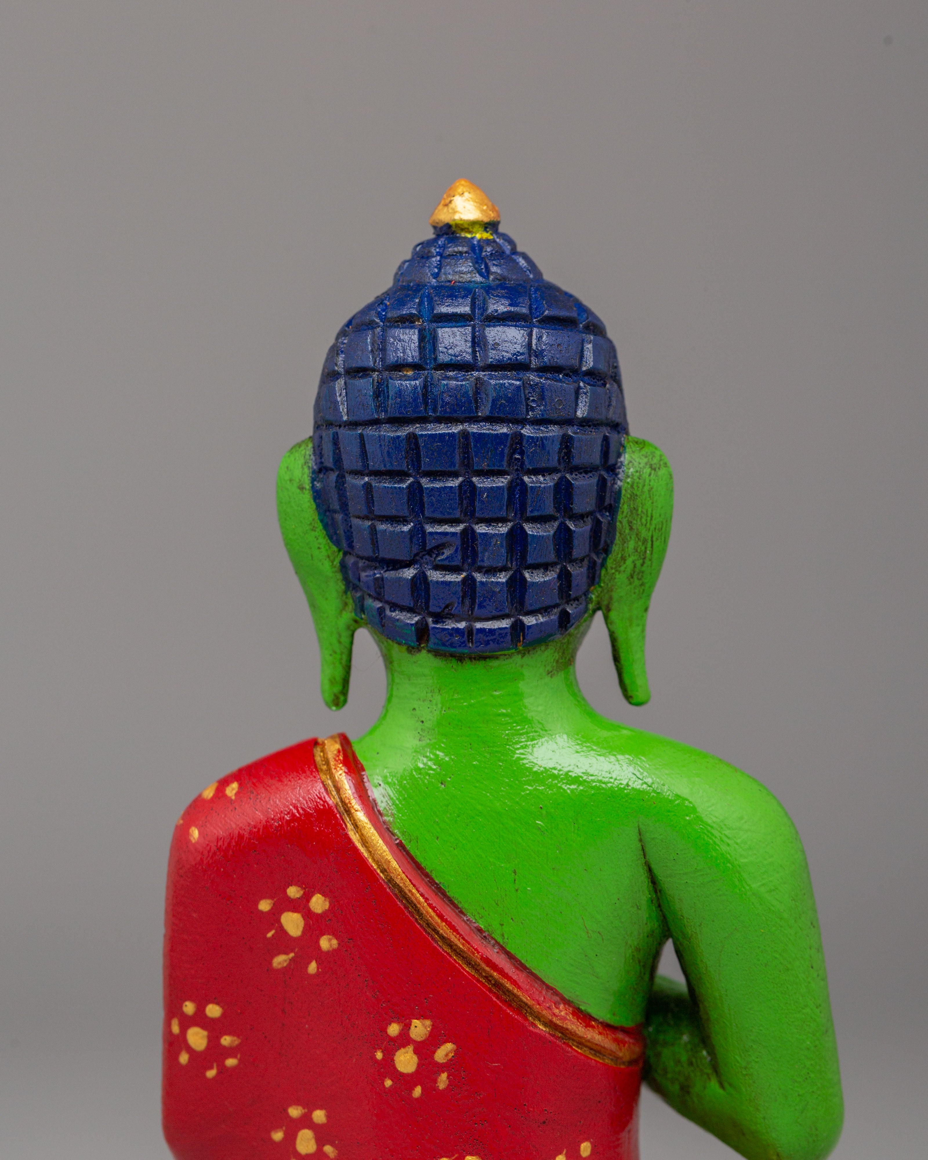 Spiritual Amogasiddhi Dhyani Buddha Statue | Tibetan Buddhist Deity Figurine