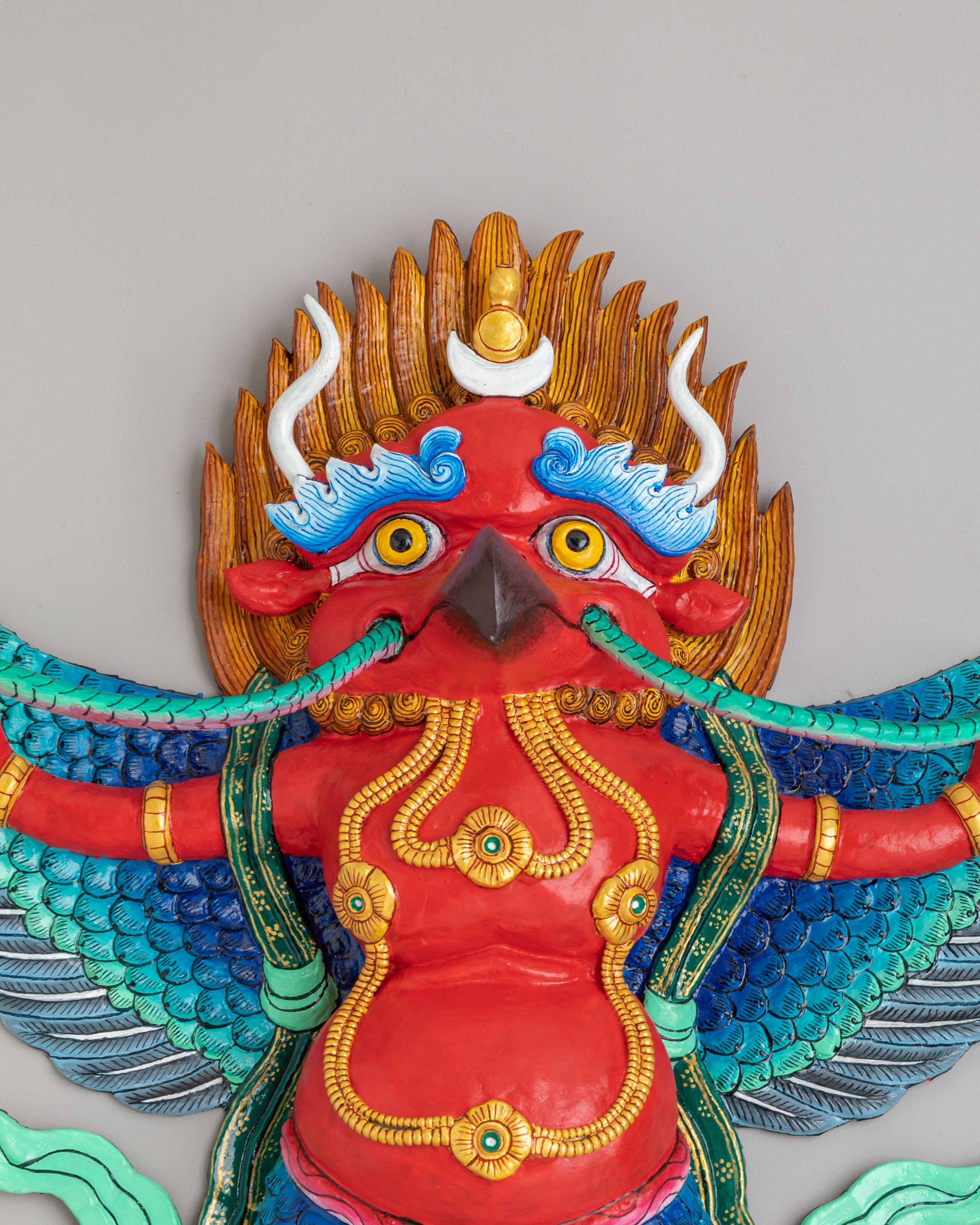 Spiritual Altar Garuda Wall Hanging | Handcrafted Decorative Piece