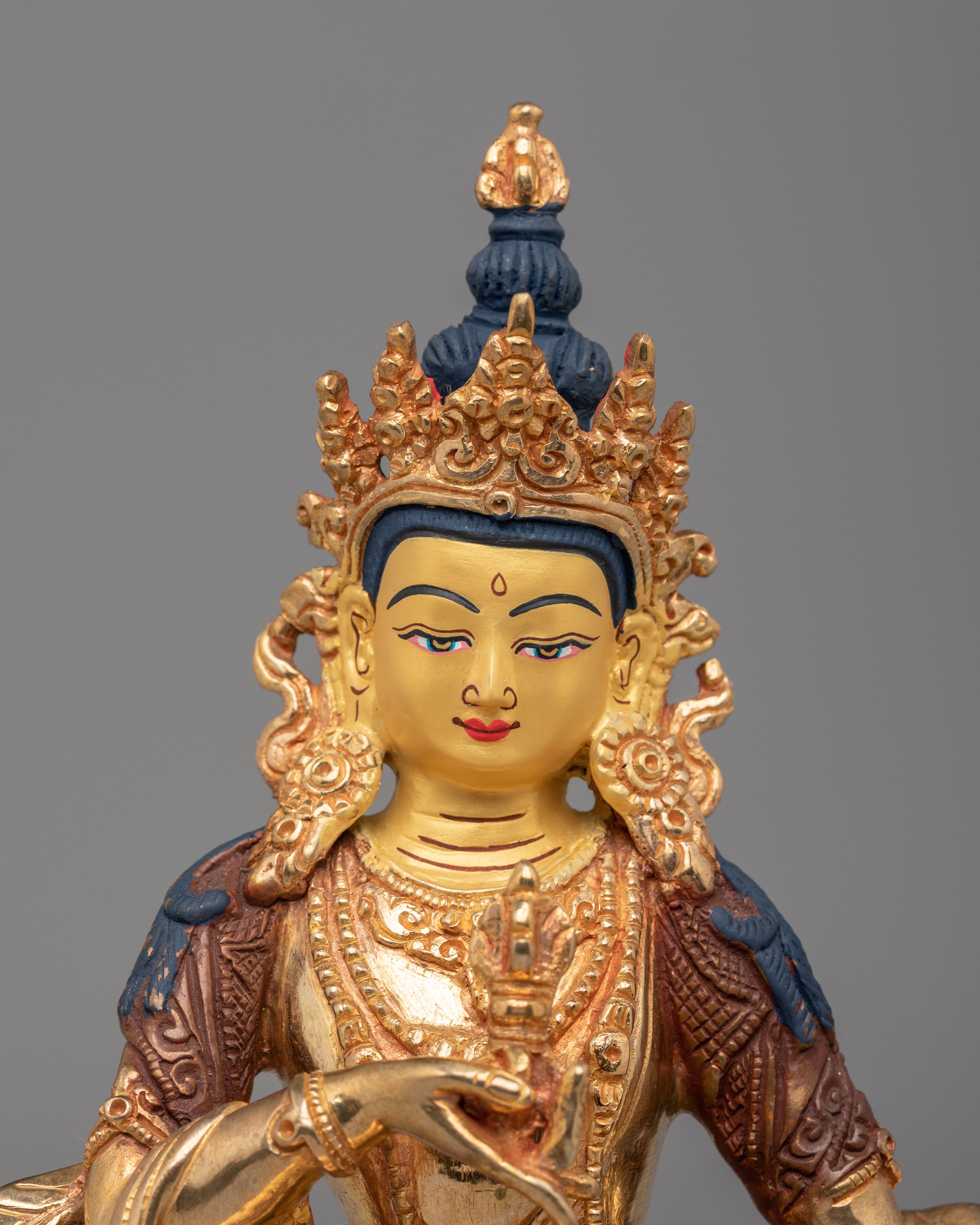 Handcrafted Purification Vajrasattva Statue | Tibetan Buddha Figurine for Meditation