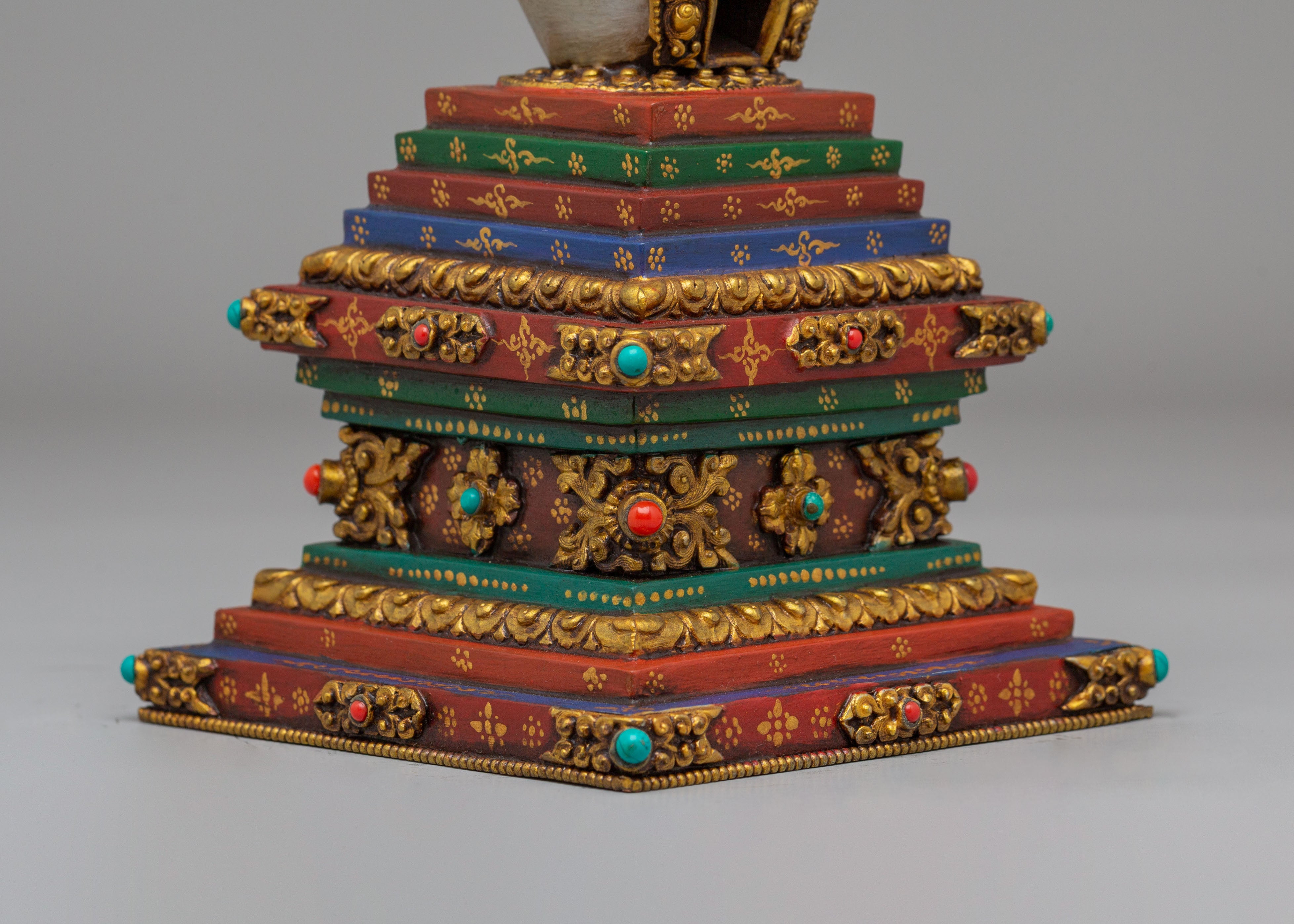 Spiritual Enlightenment Chorten | Handcrafted Tibetan Buddhist Stupa