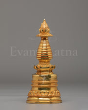 Gold Plated Altar Kadampa Stupa 
