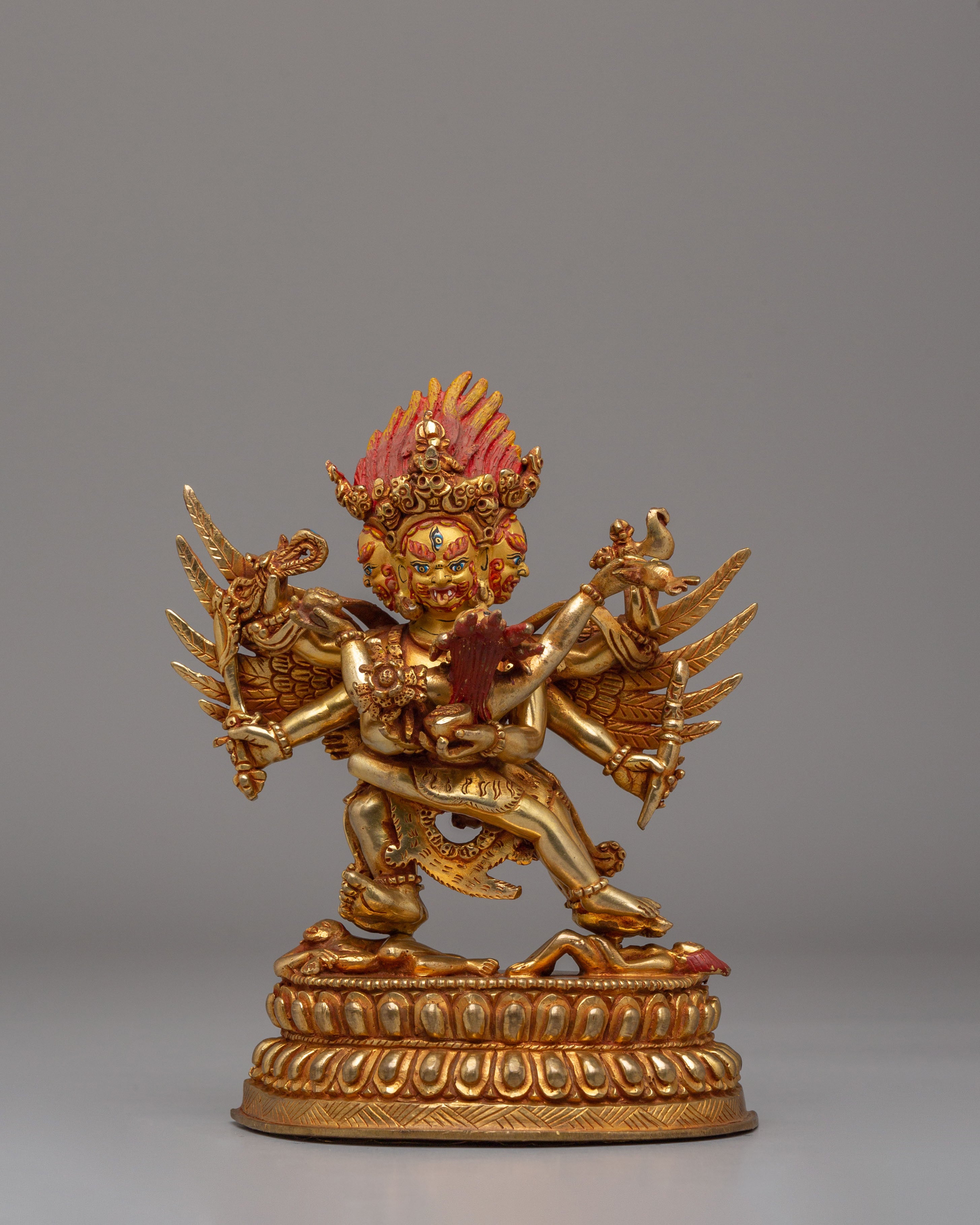 Handcrafted Altar Hayagriva Statue | Wrathful Deity Sculpture for Spiritual Protection