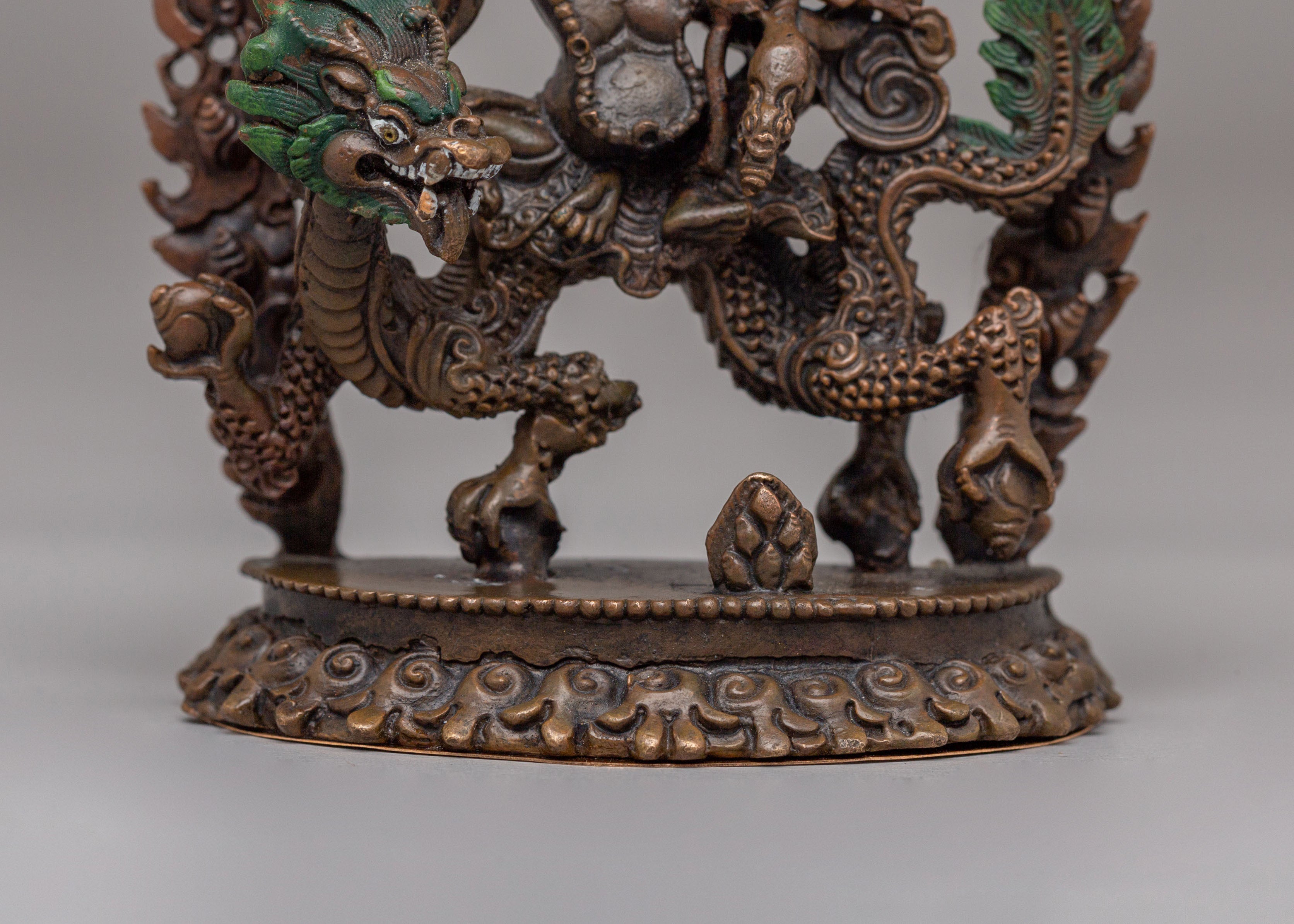 Tibetan White Dzambhala Statue | Symbol of Abundance