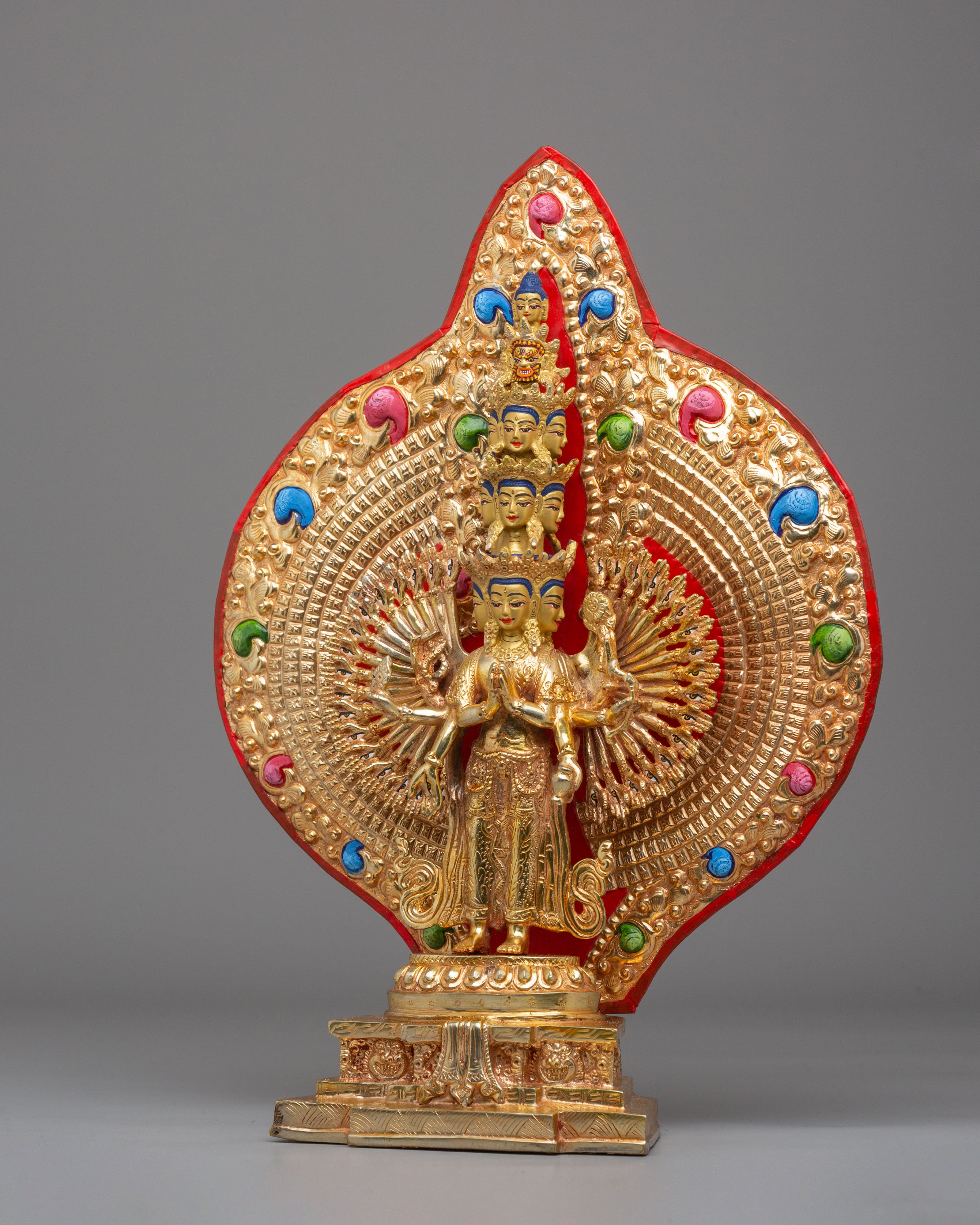 1000 Armed Chenrezig Deity Statue | Avalokiteshvara Buddhist Deity
