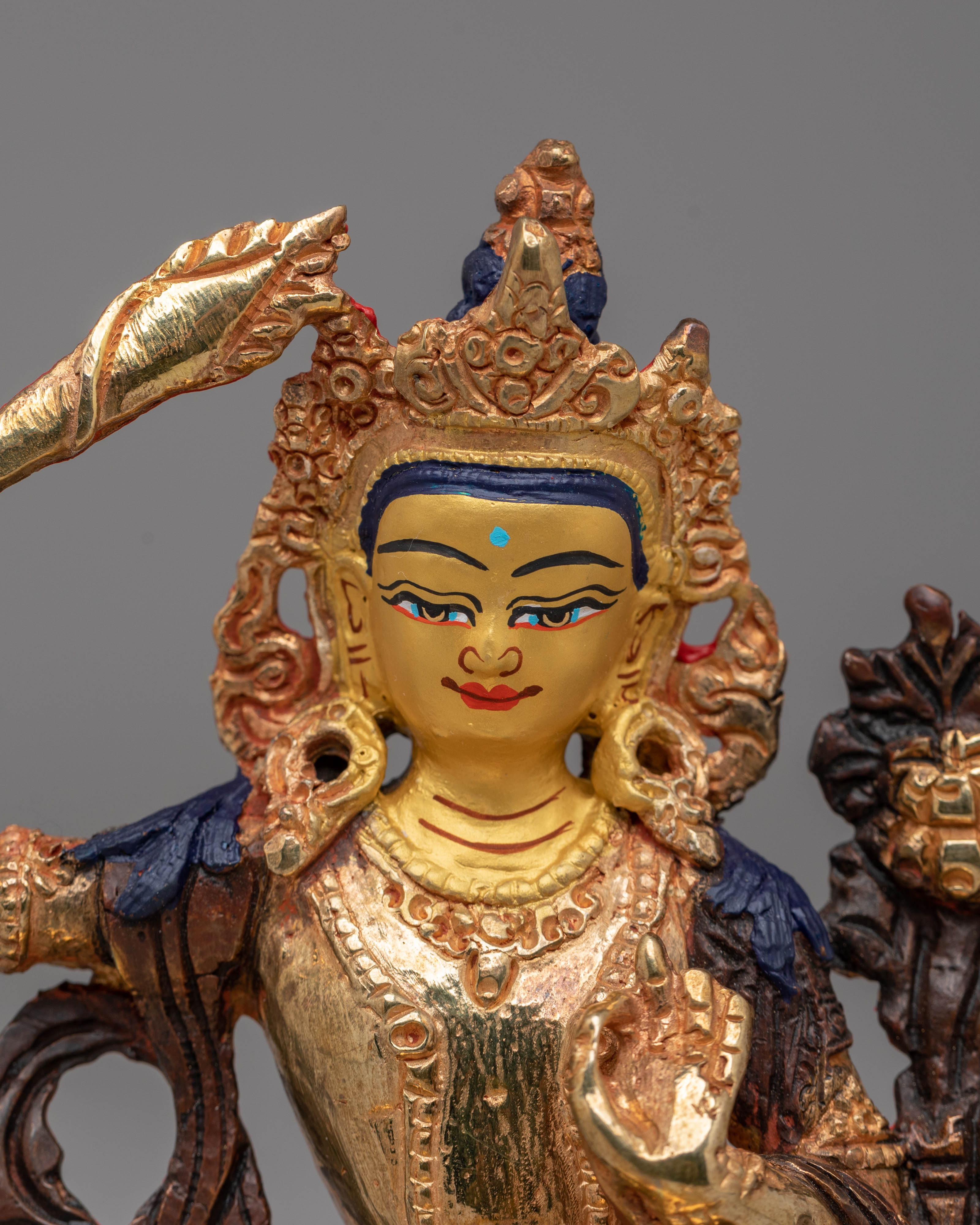 Manjushri Bodhisattva Copper Statue | Symbol of Wisdom and Knowledge