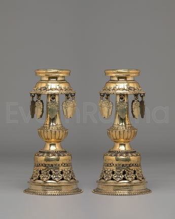 Traditional Panas Oil Lamp Set