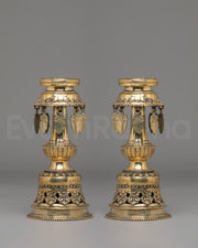 Traditional Panas Oil Lamp Set