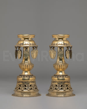 Traditional Panas Oil Lamp Set