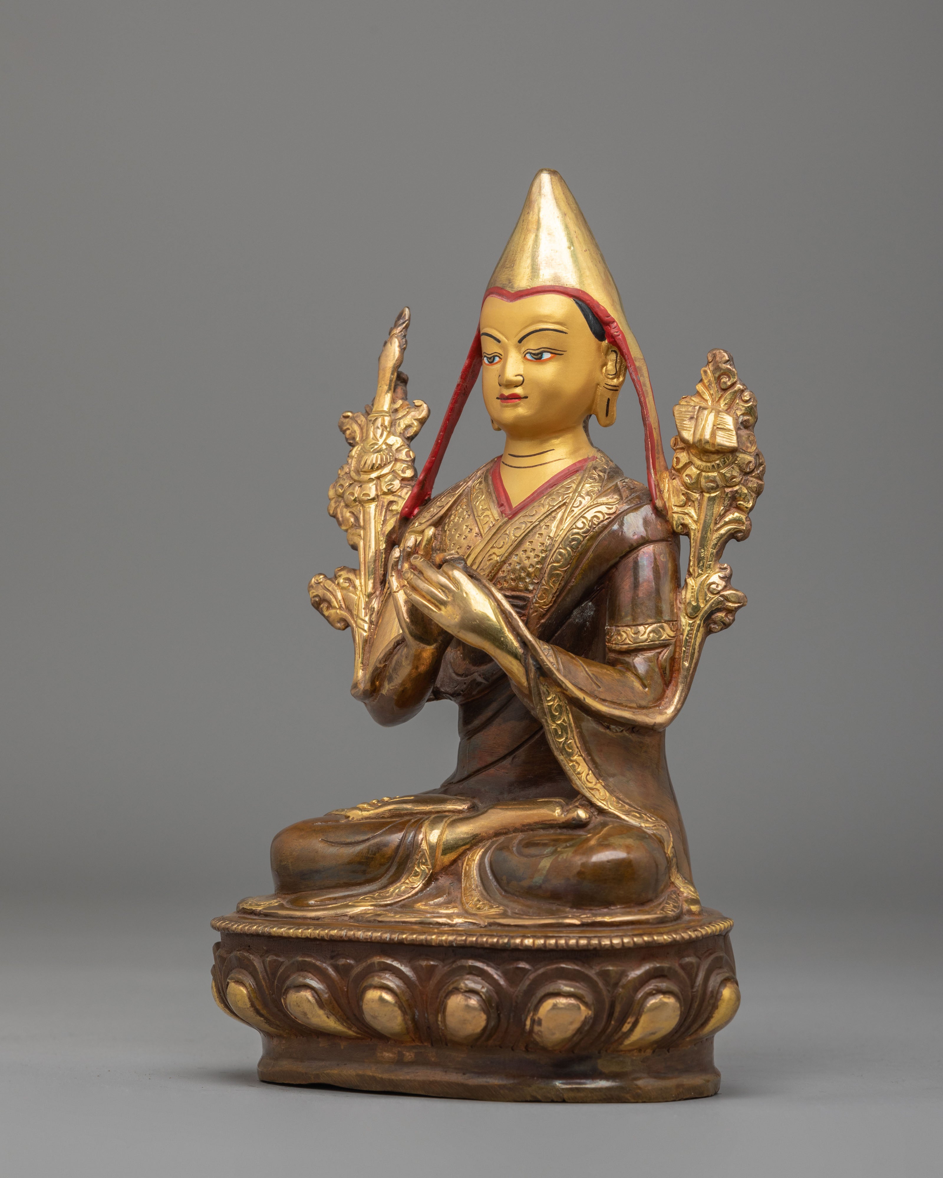 Buddhist Deity Tsongkhapa Statue | The Great Tibetan Master
