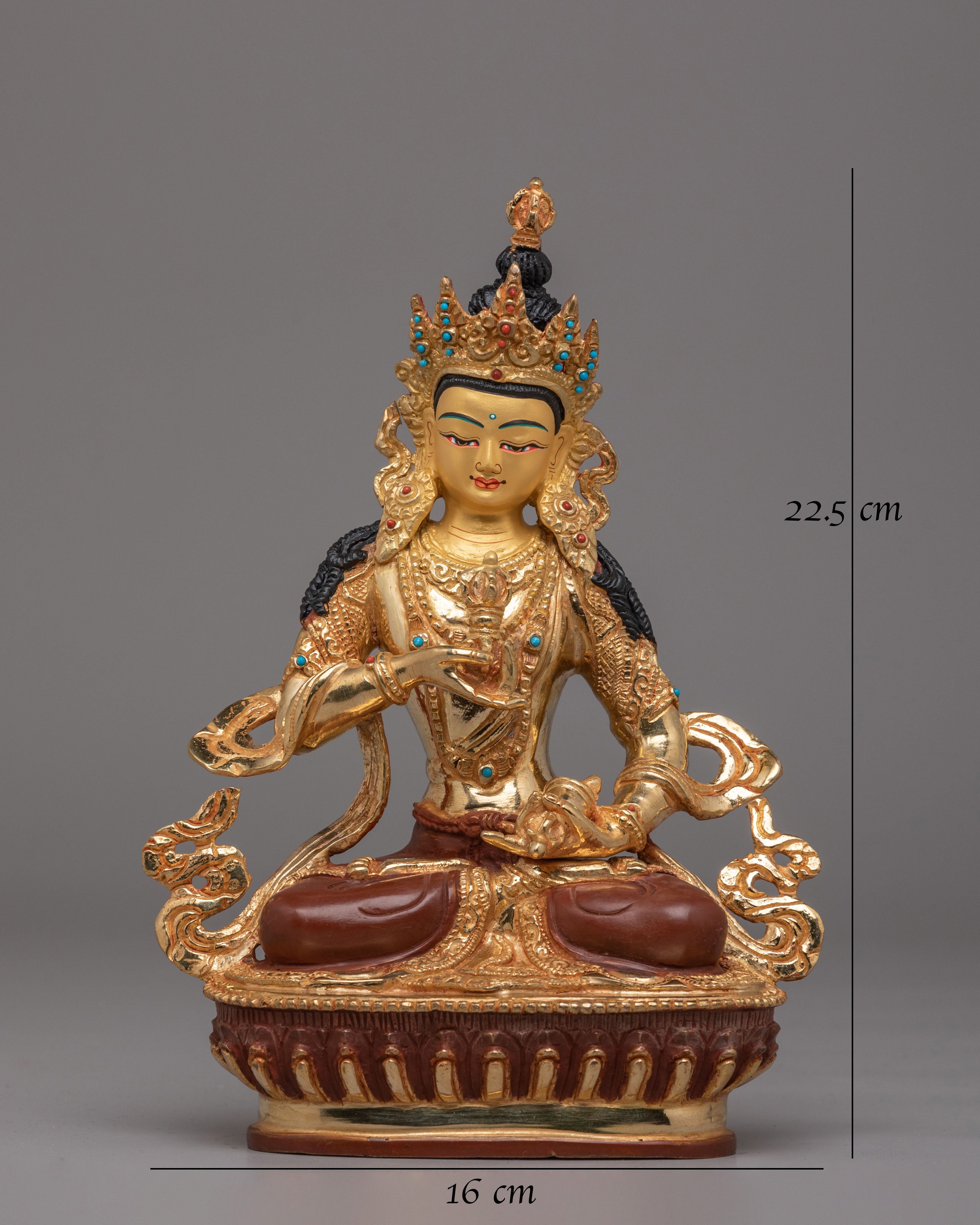 Sacred Vajrasattva Sculpture | Handcrafted Tibetan Artwork for Meditation