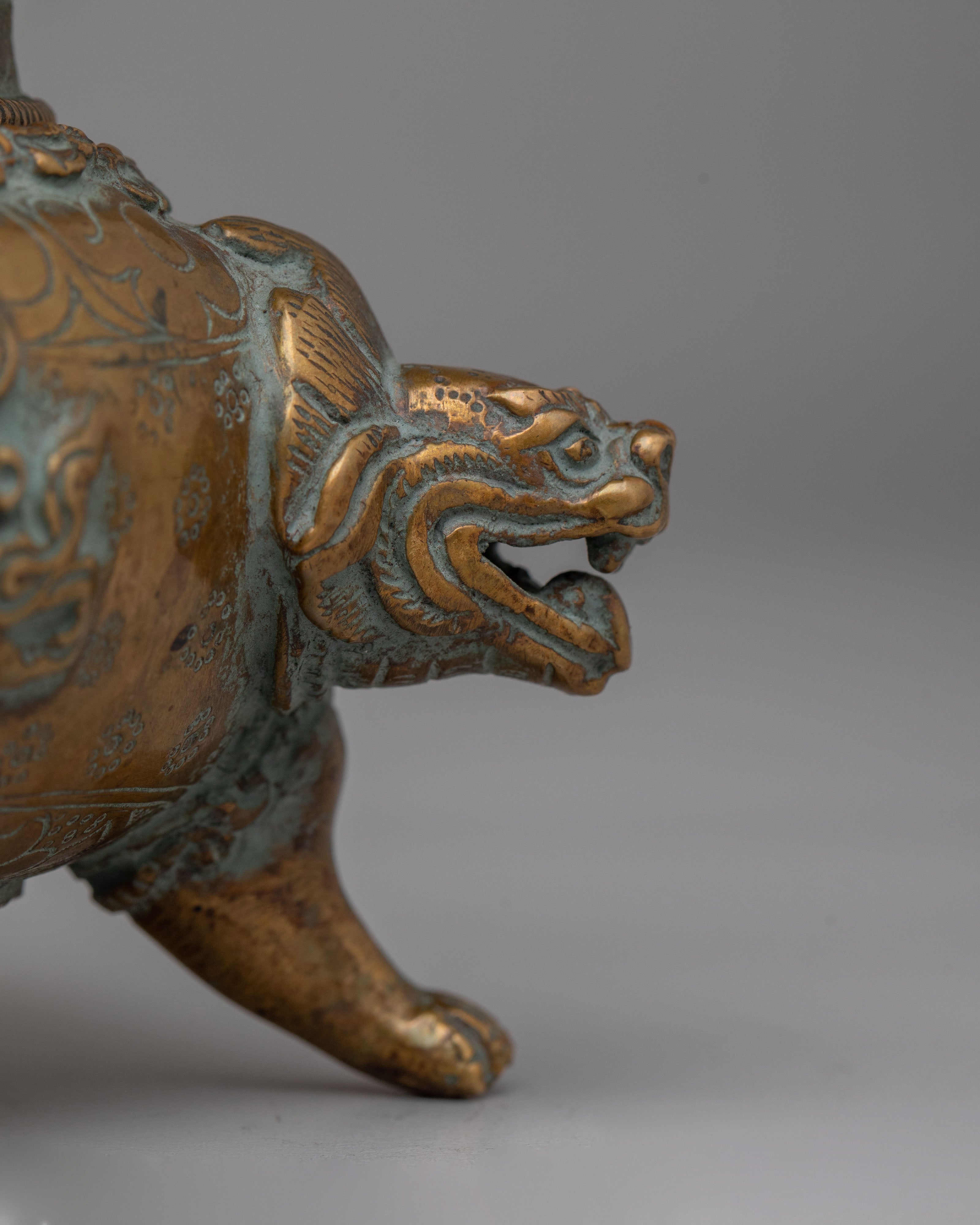 Handcrafted Traditional Vajradhaka | Copper Statue with Antique Finish