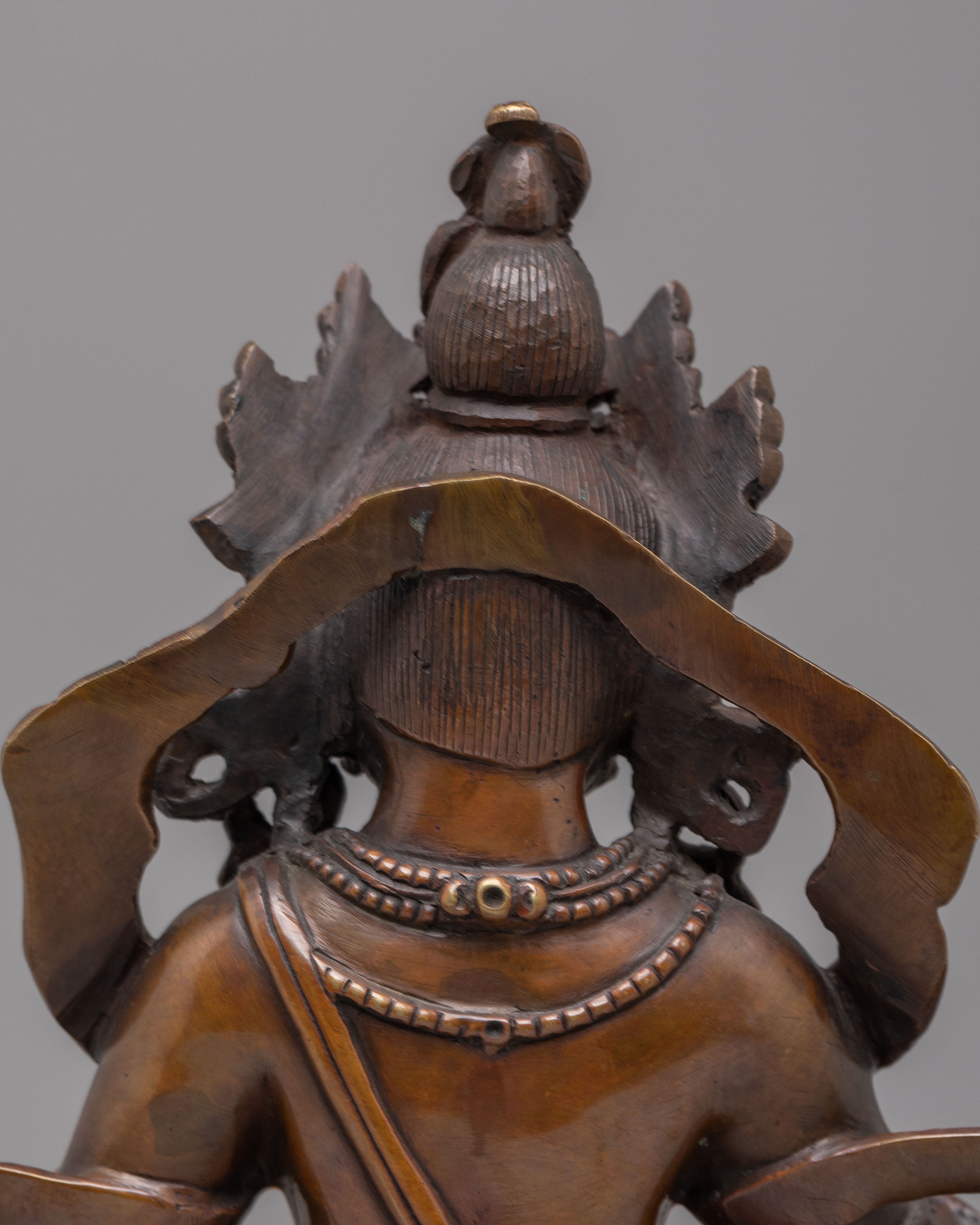 Buddhist Dzambhala Wealth Deity Statue | God of Prosperity and Abundance