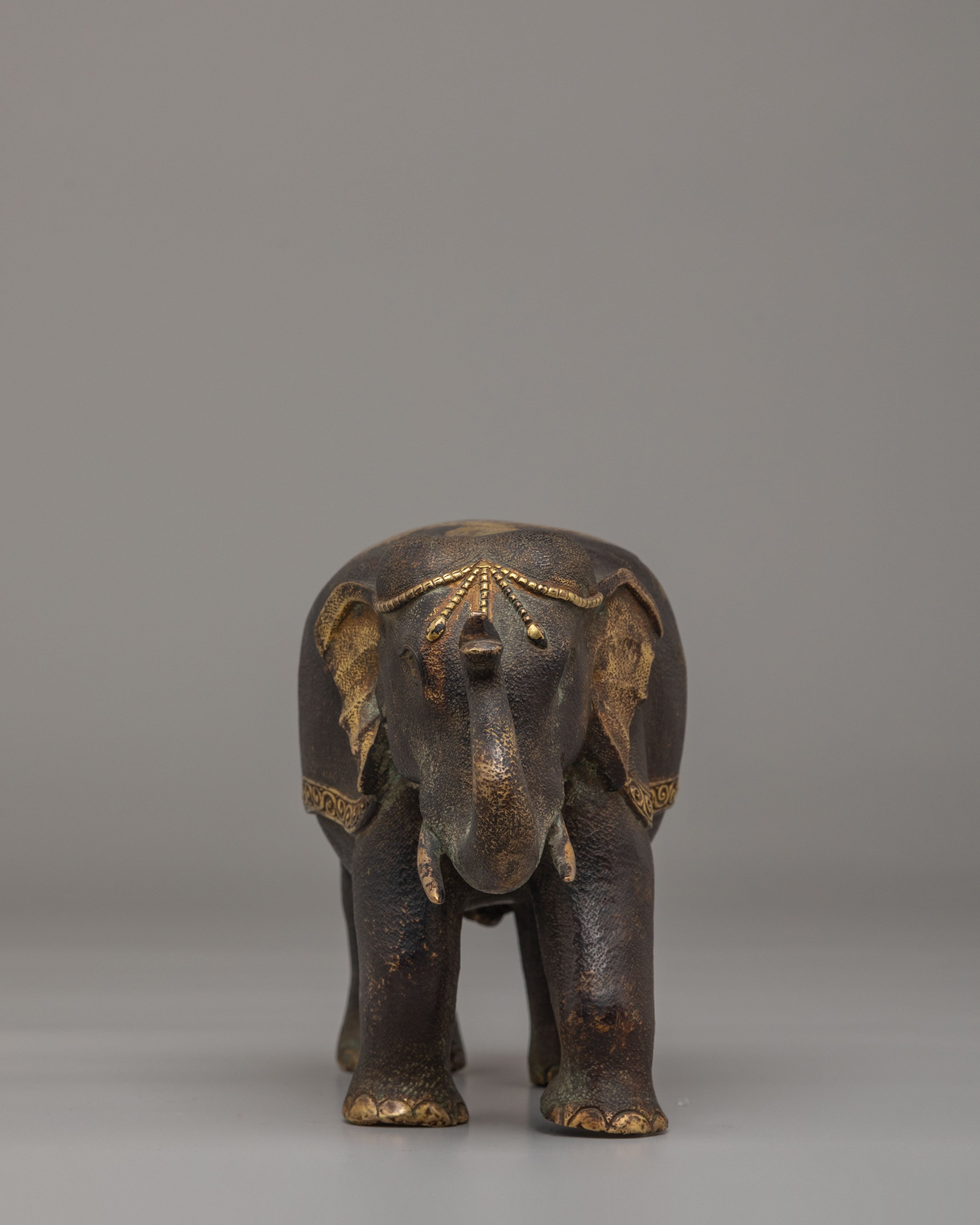 Tibetan Elephant Set for Decor | Symbol of Wisdom and Strength