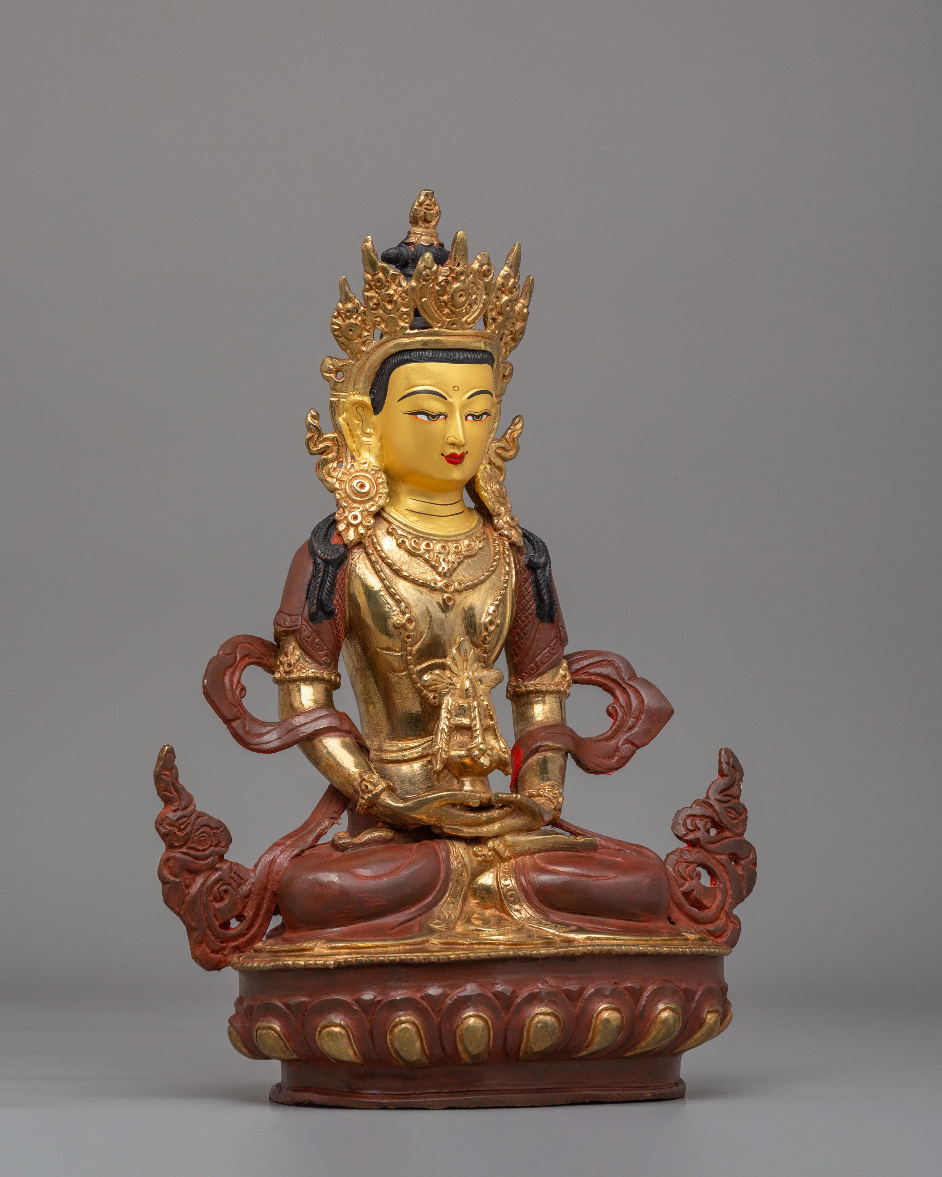 Himalayan Altar Amitayus Statue | Buddha of Longevity and Wisdom
