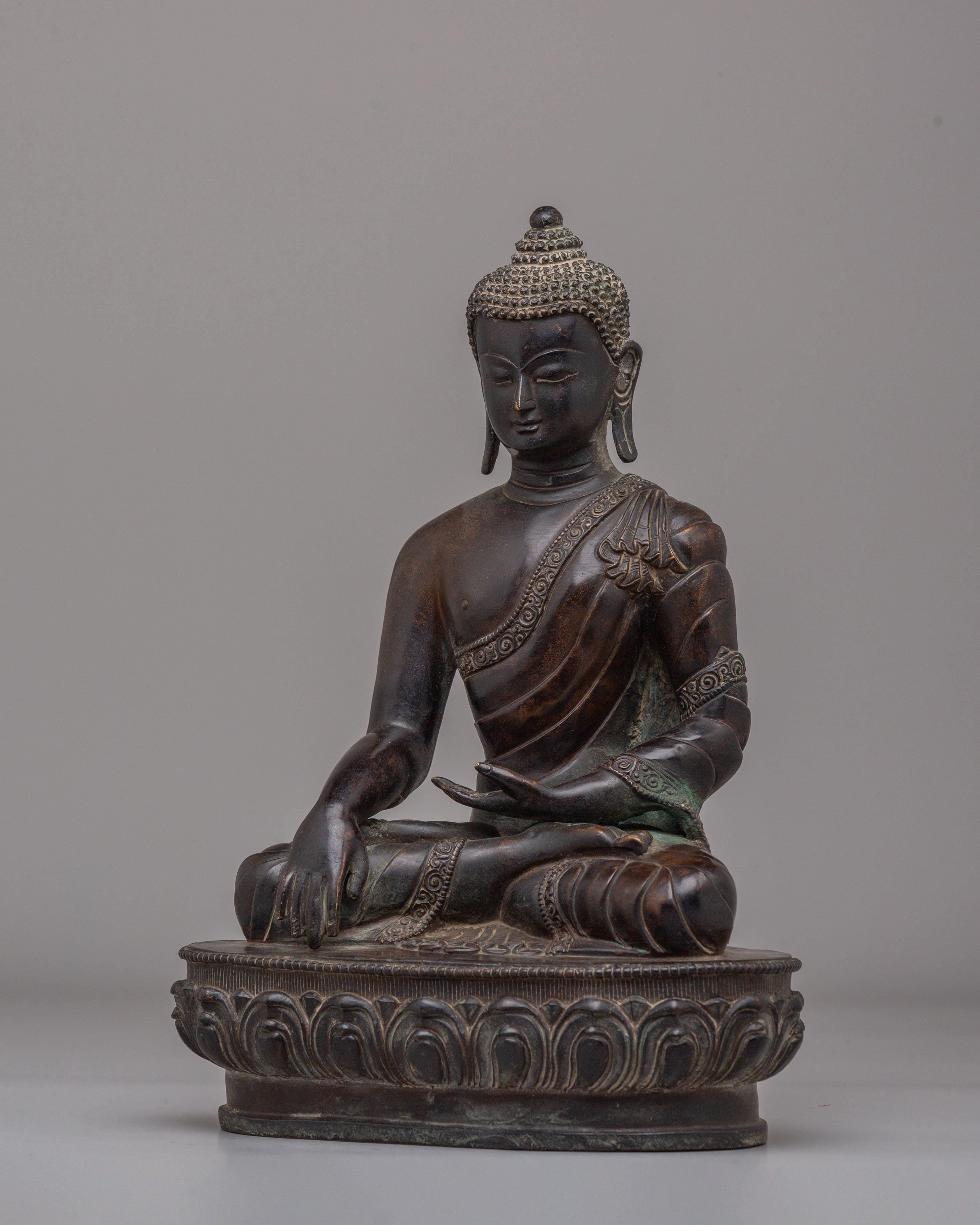 Sage Shakyamuni Buddha Sculpture | Copper Buddhist Sculpture
