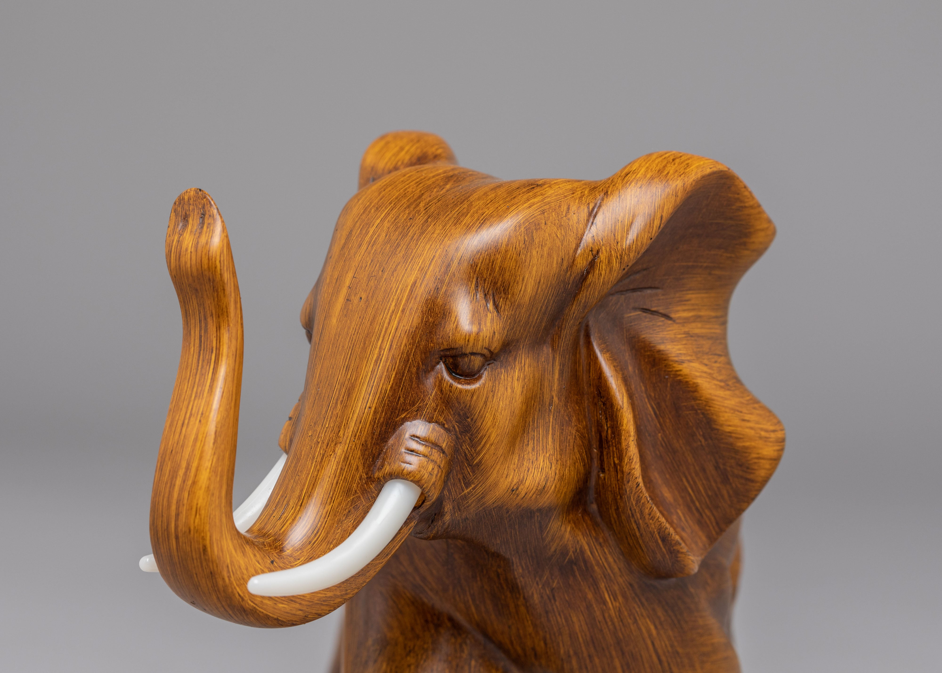 Decorative Himalayan Elephant Statue | Handcrafted Wooden Elephant Sculpture
