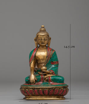 Handmade Shakyamuni Buddha Tibetan Statue | Tibetan Sculpture