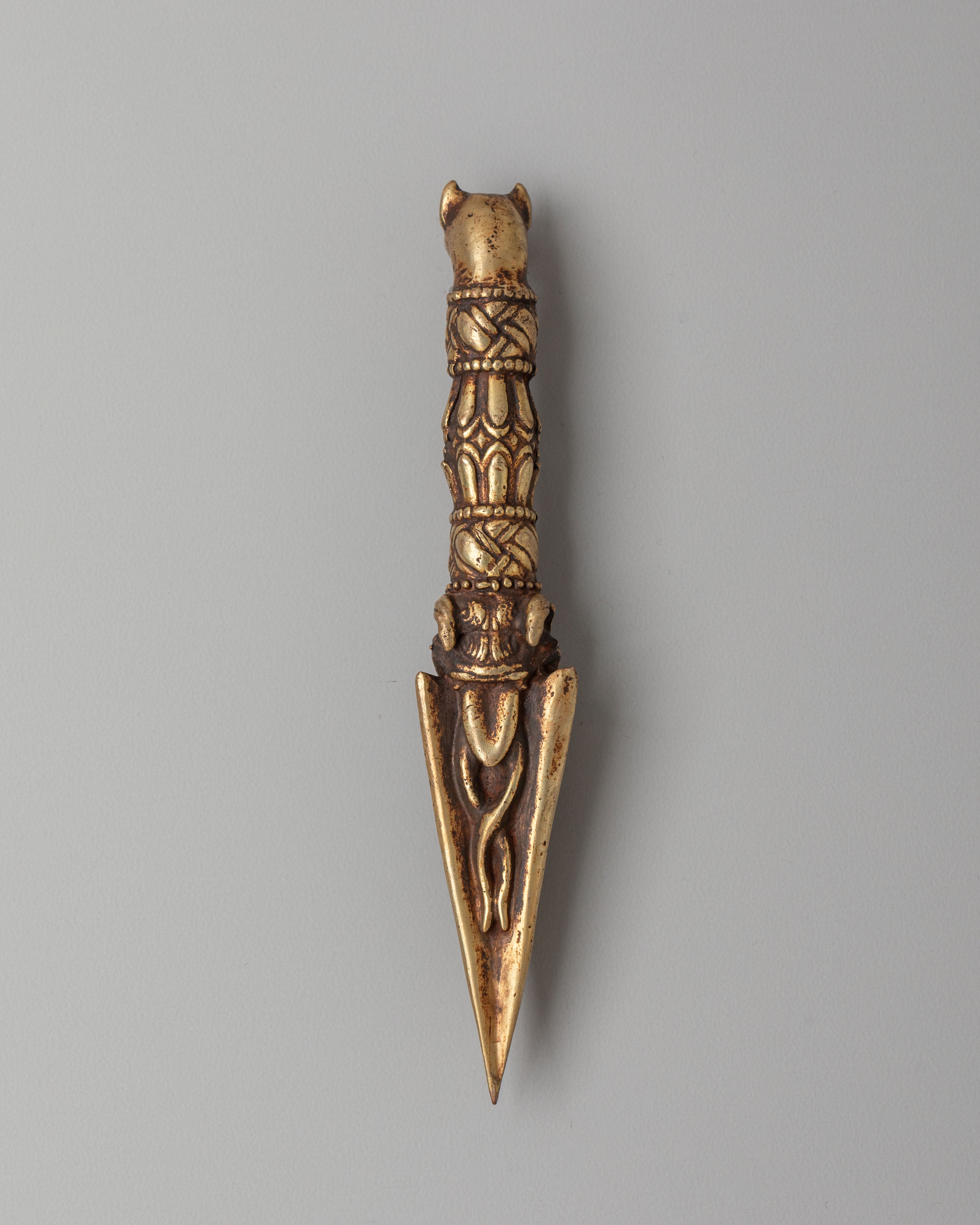 Himalayan Ritual Dagger | Sacred Bronze Phurba for Spiritual Ceremonies