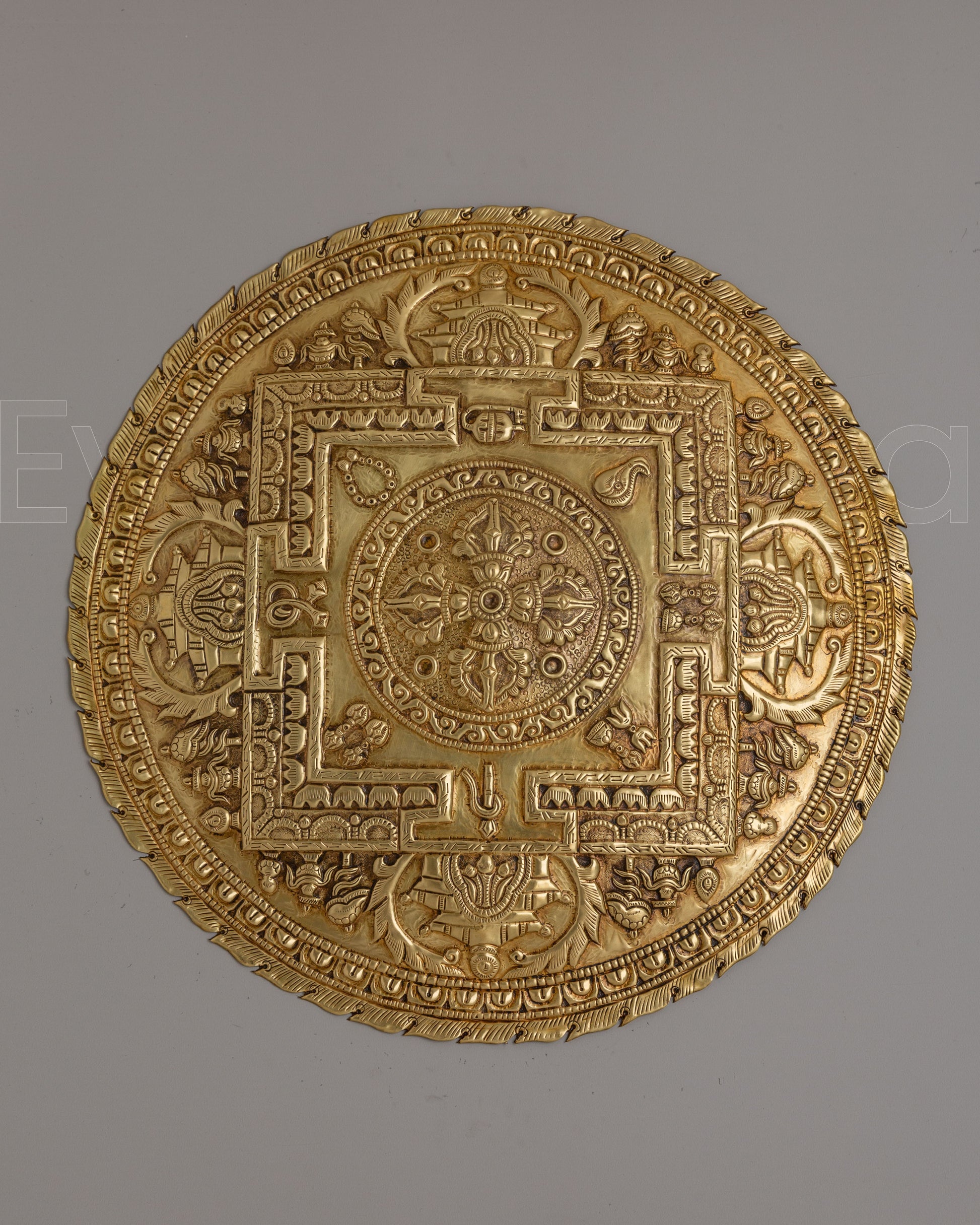 Handcarved Mandala Wall Hanging