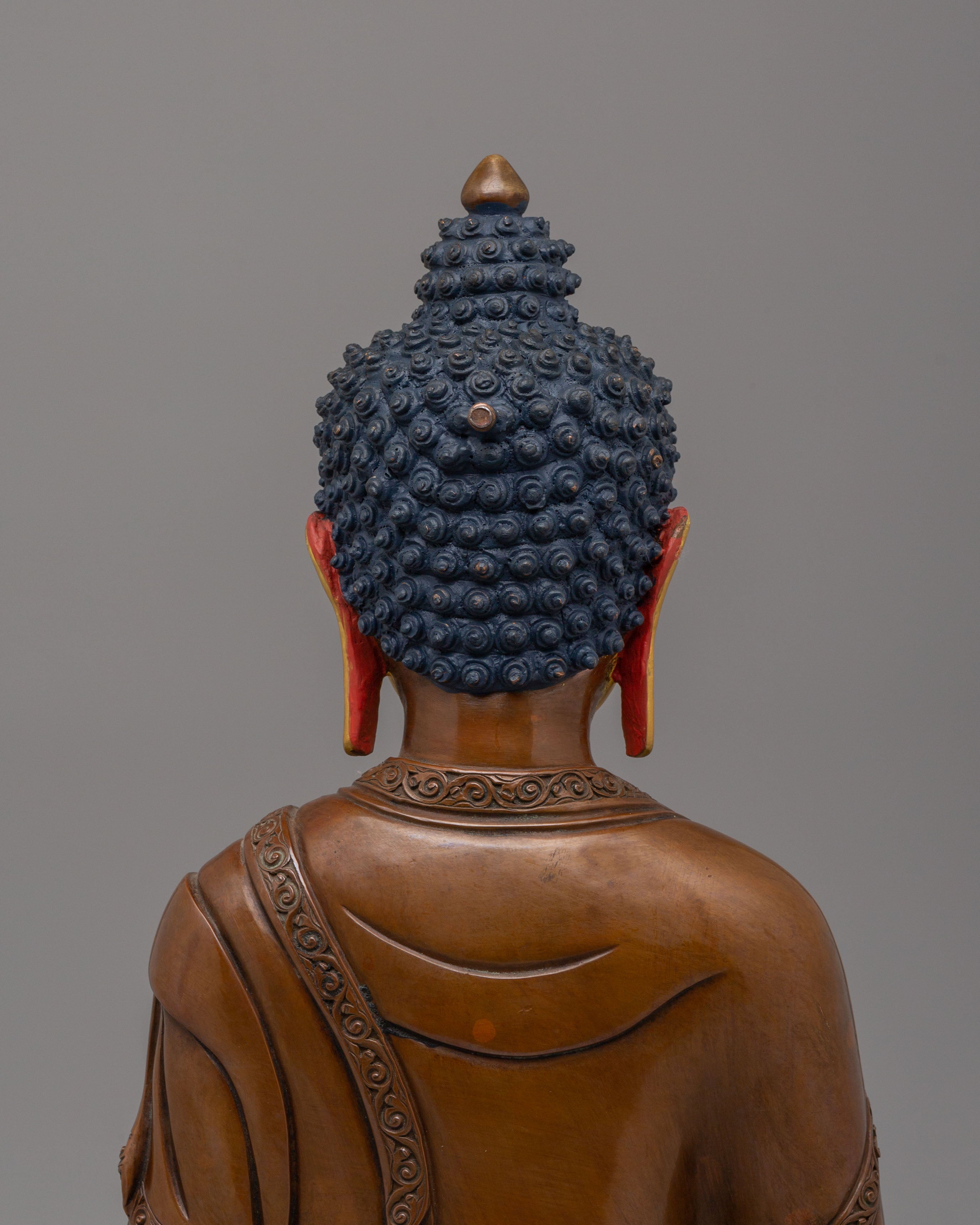 Tibetan Amitabha Sculpture for Wisdom | Handmade Buddha Statue for Meditation