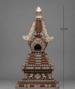 Handcrafted Traditional Tibetan Stupa | Meditation and Spiritual Practices