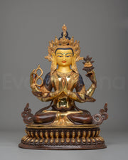 Spiritual Chenrezig Meditation Statue