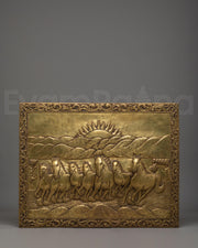 Seven Horse Brass Wall Hanging | Symbol of Wealth and Prosperity
