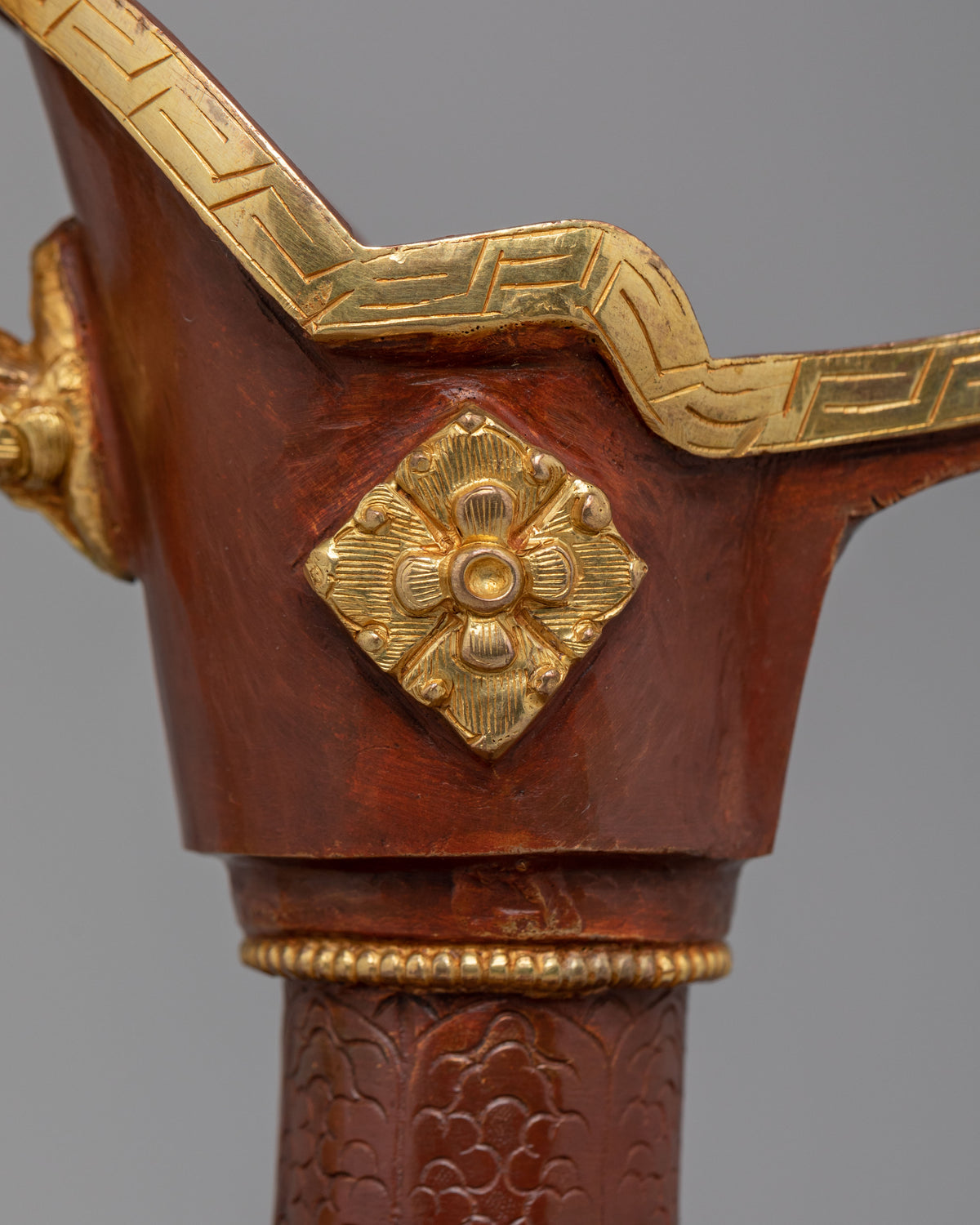 Handmade Ritual Bhumba | Traditional Copper Bhumba