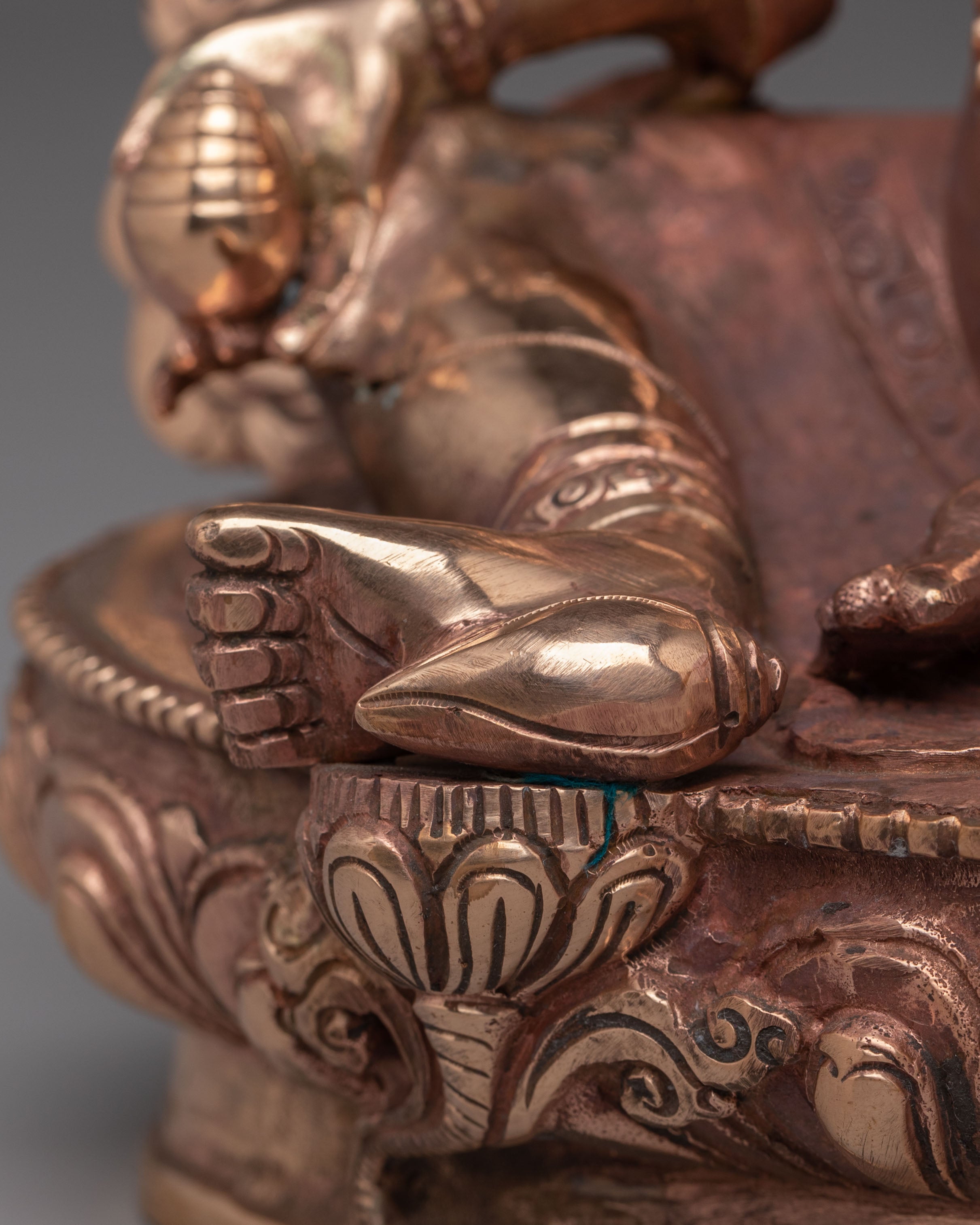 Handcrafted Dzambhala Deity Statue | Tibetan Wealth God Sculpture