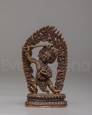 Machine Made Ritual Black Manjushri Statue