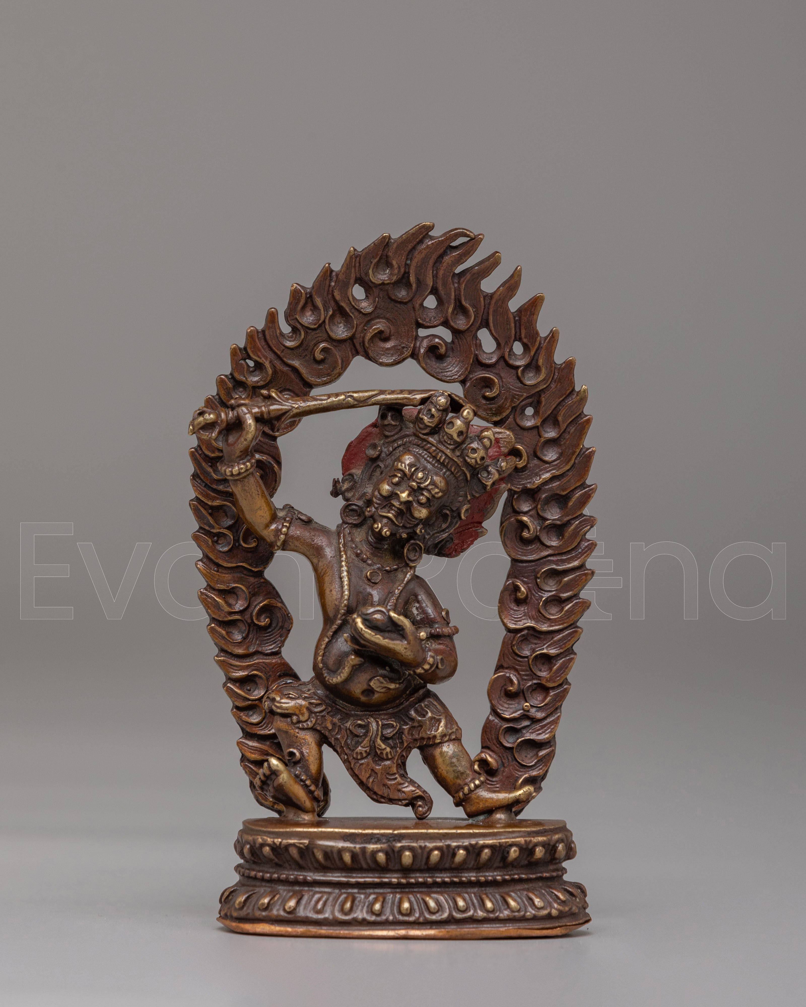 Machine Made Ritual Black Manjushri Statue