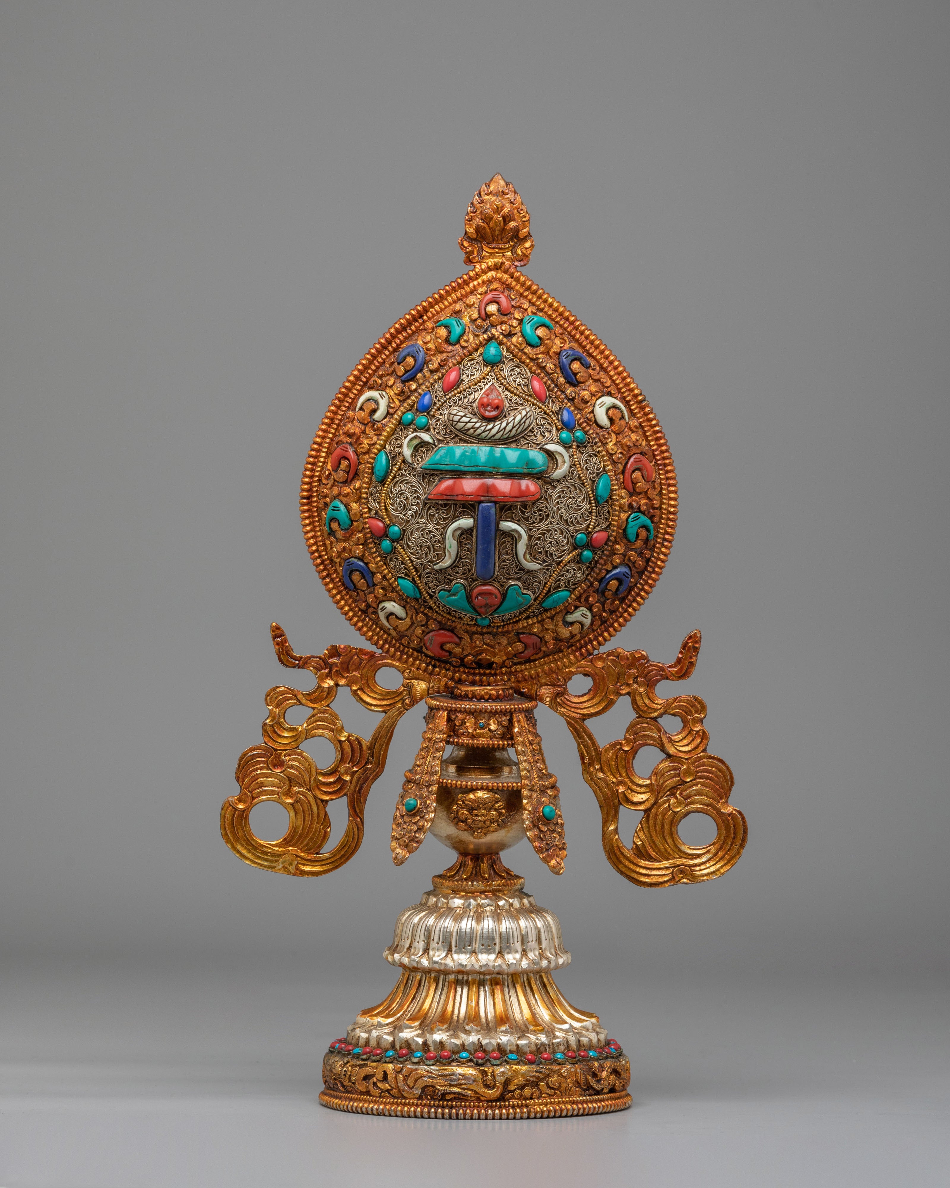 Sacred Ashtamangala Set for Altar | Tibetan Eight Auspicious Symbols Set