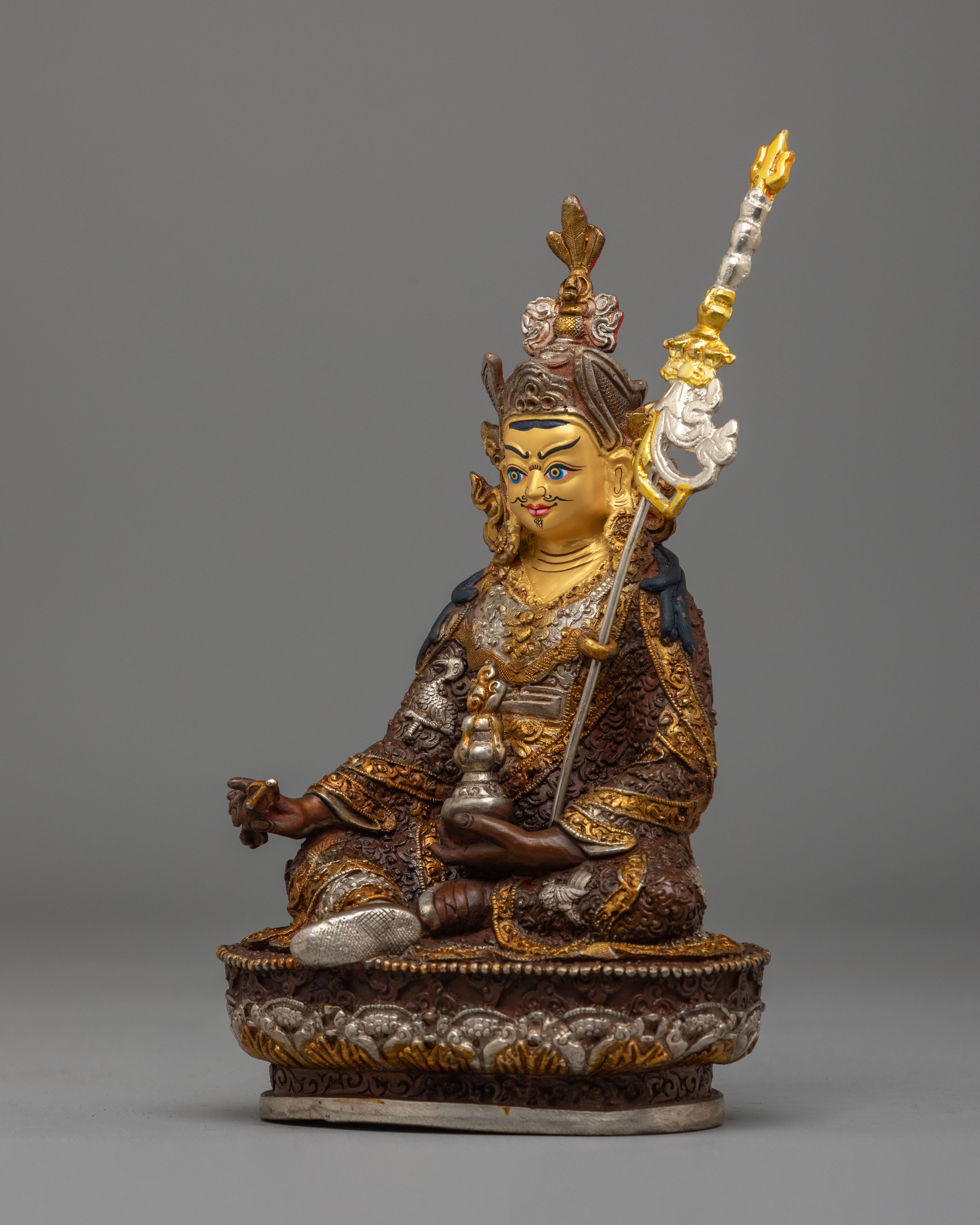 Spiritual Tibetan Guru Rinpoche Statue | Enlightened Master