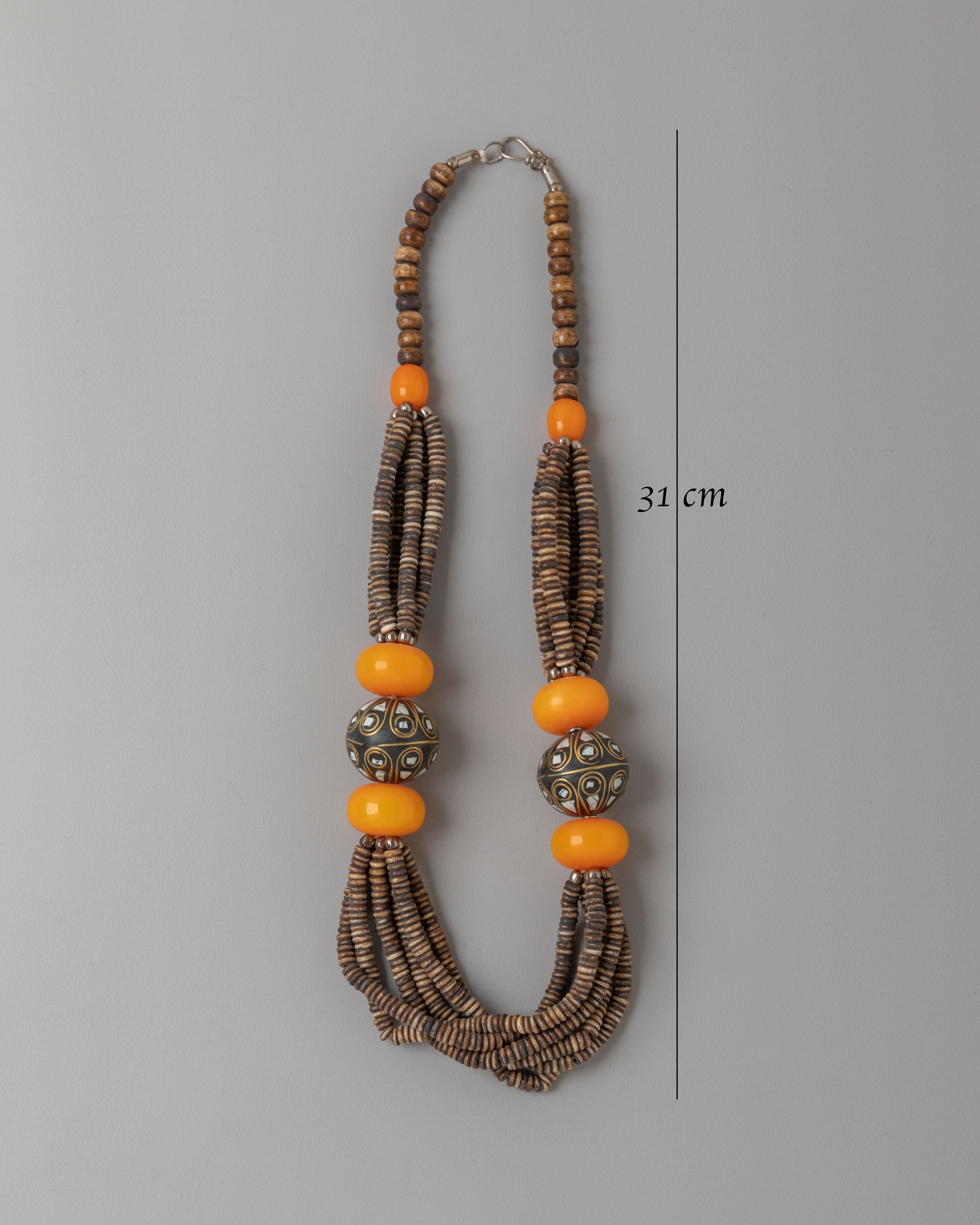 Himalayan-Inspired Necklace | Handmade Buffalo Bone Jewelry