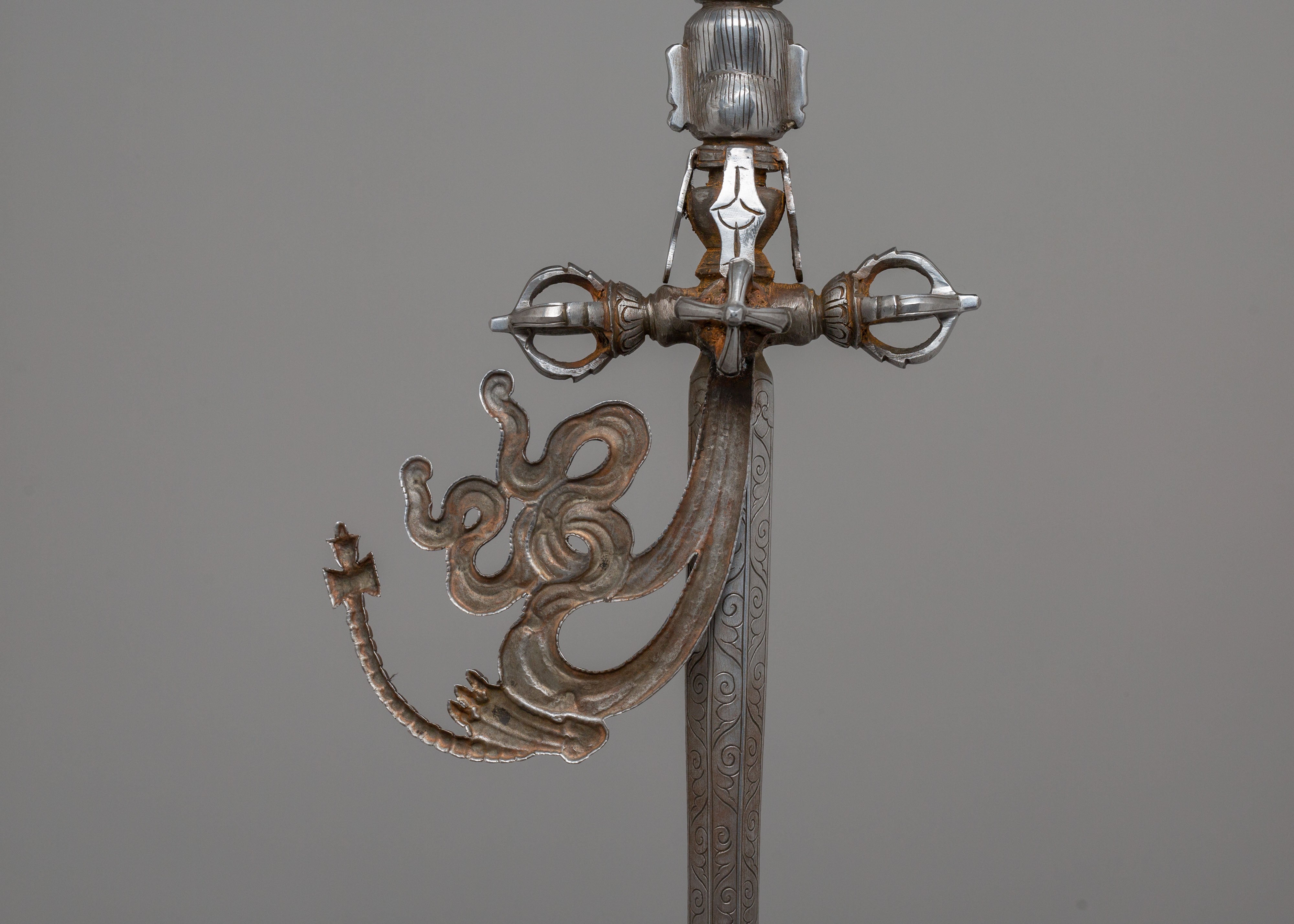 Sacred Khatvanga Ritual Staff | Symbol of Power and Protection