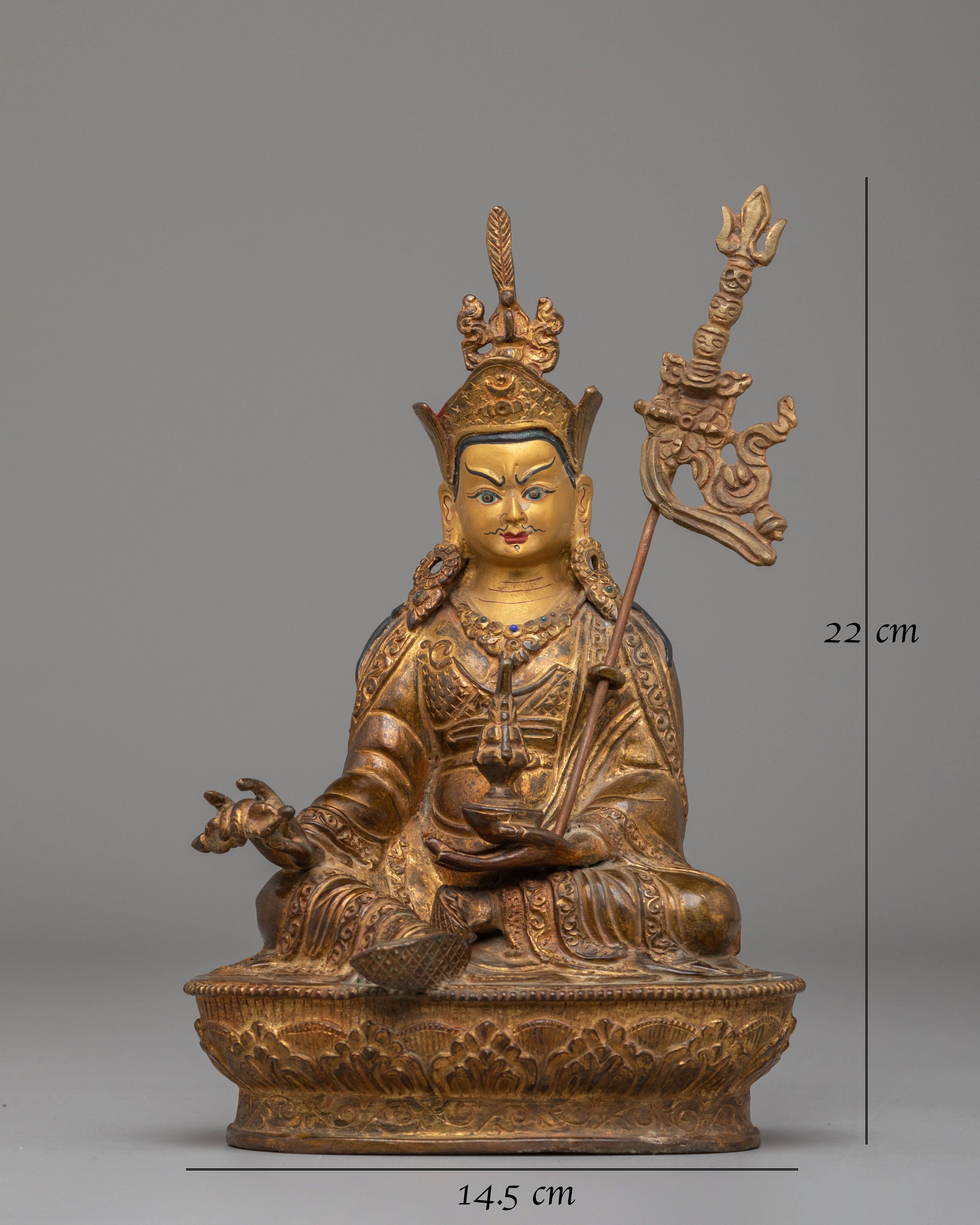 Buddhist Guru Rinpoche Sculpture | Symbol of Wisdom and Compassion