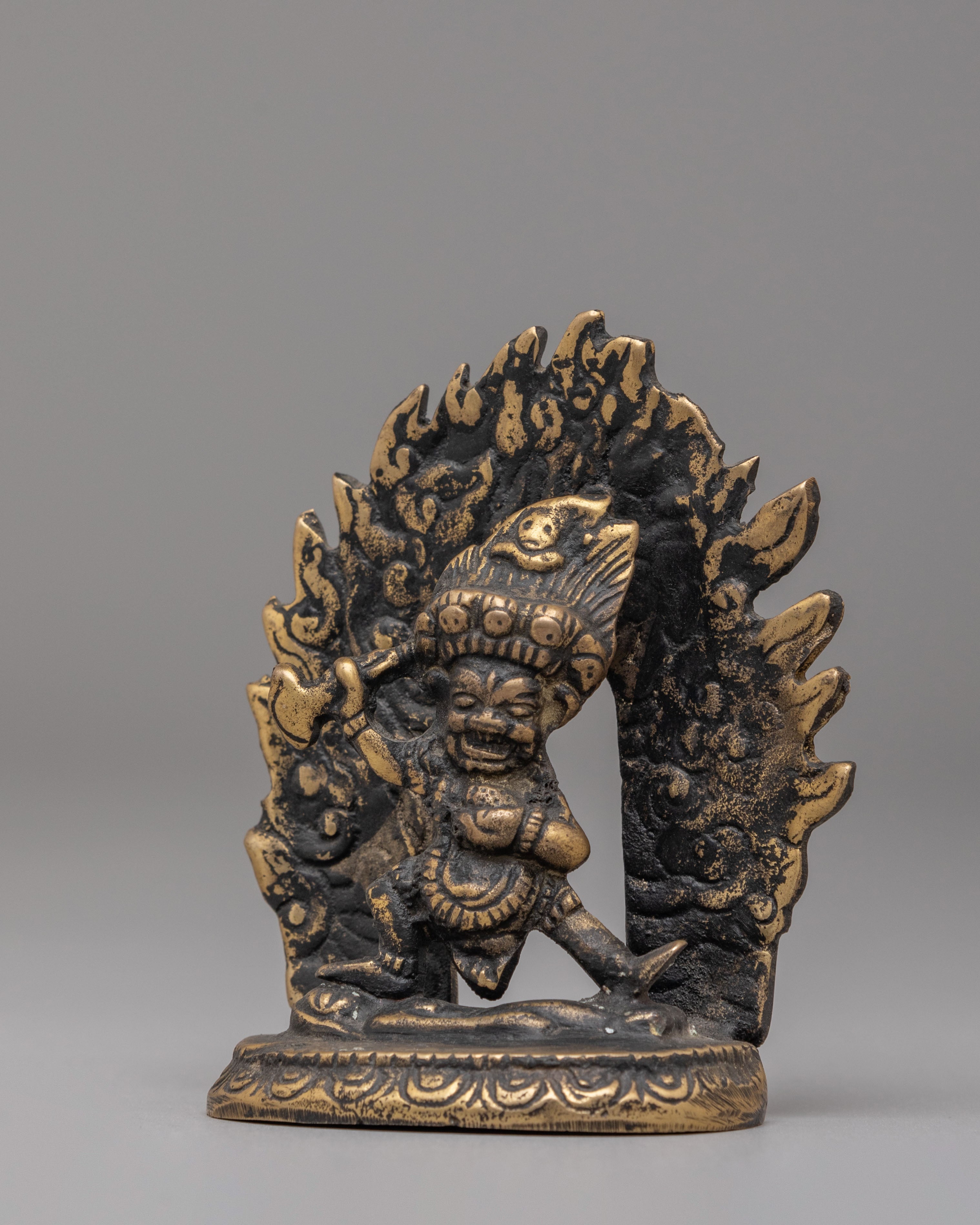 Buddhist Protector Deity Mahakala Statue | Guardian of Dharma