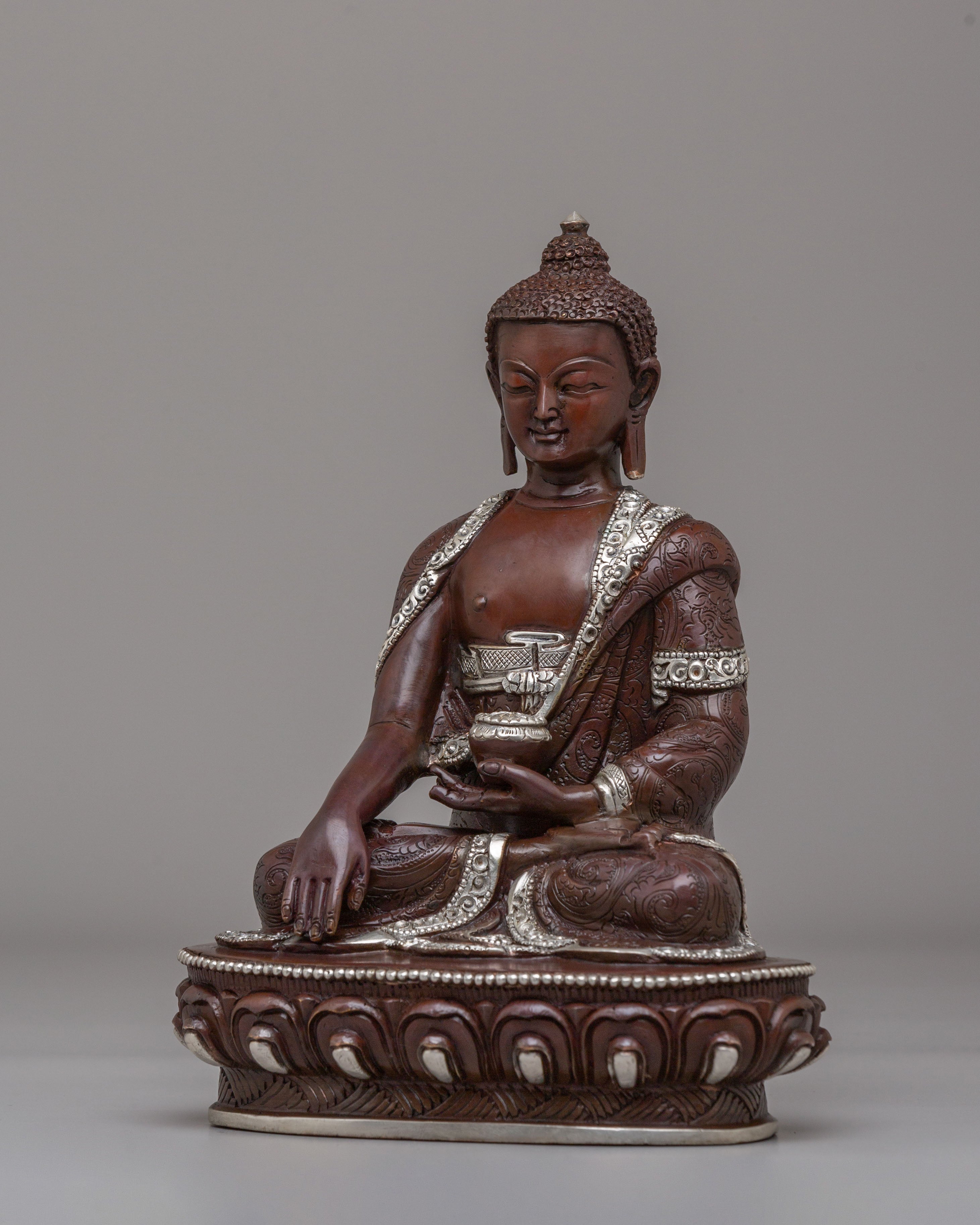 Dharma Guru Shakyamuni Buddha Statue | Tibetan Meditation Sculpture