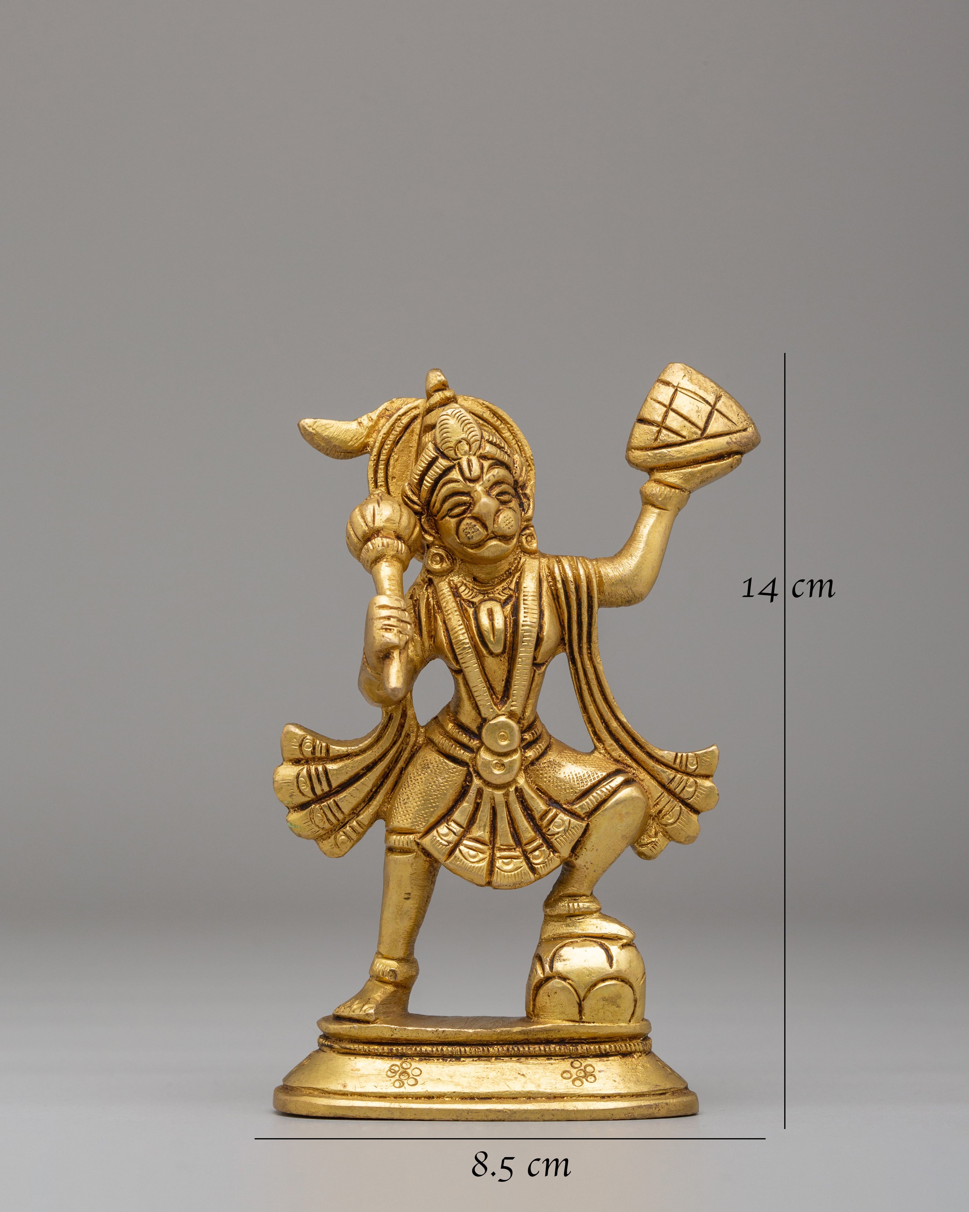 Handcrafted Hanuman Deity Statue | Hindu God Sculpture for Spiritual Decor