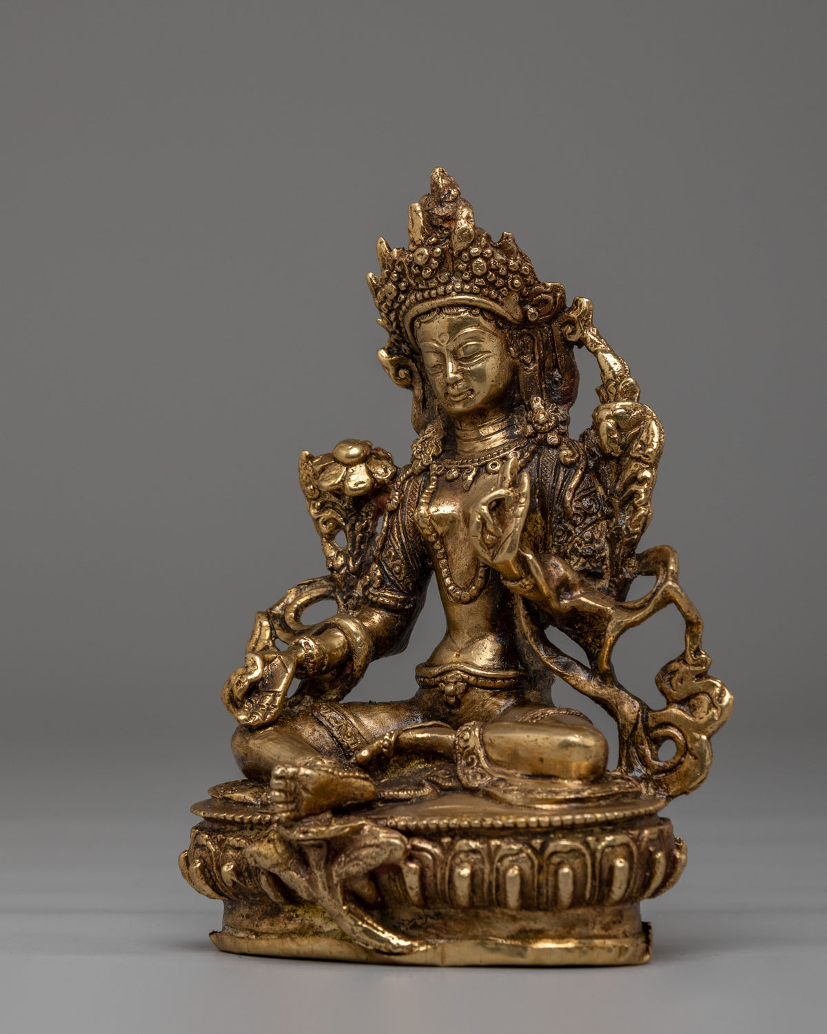 Spiritual Green Tara Buddhist Sculpture | Mother of Liberation