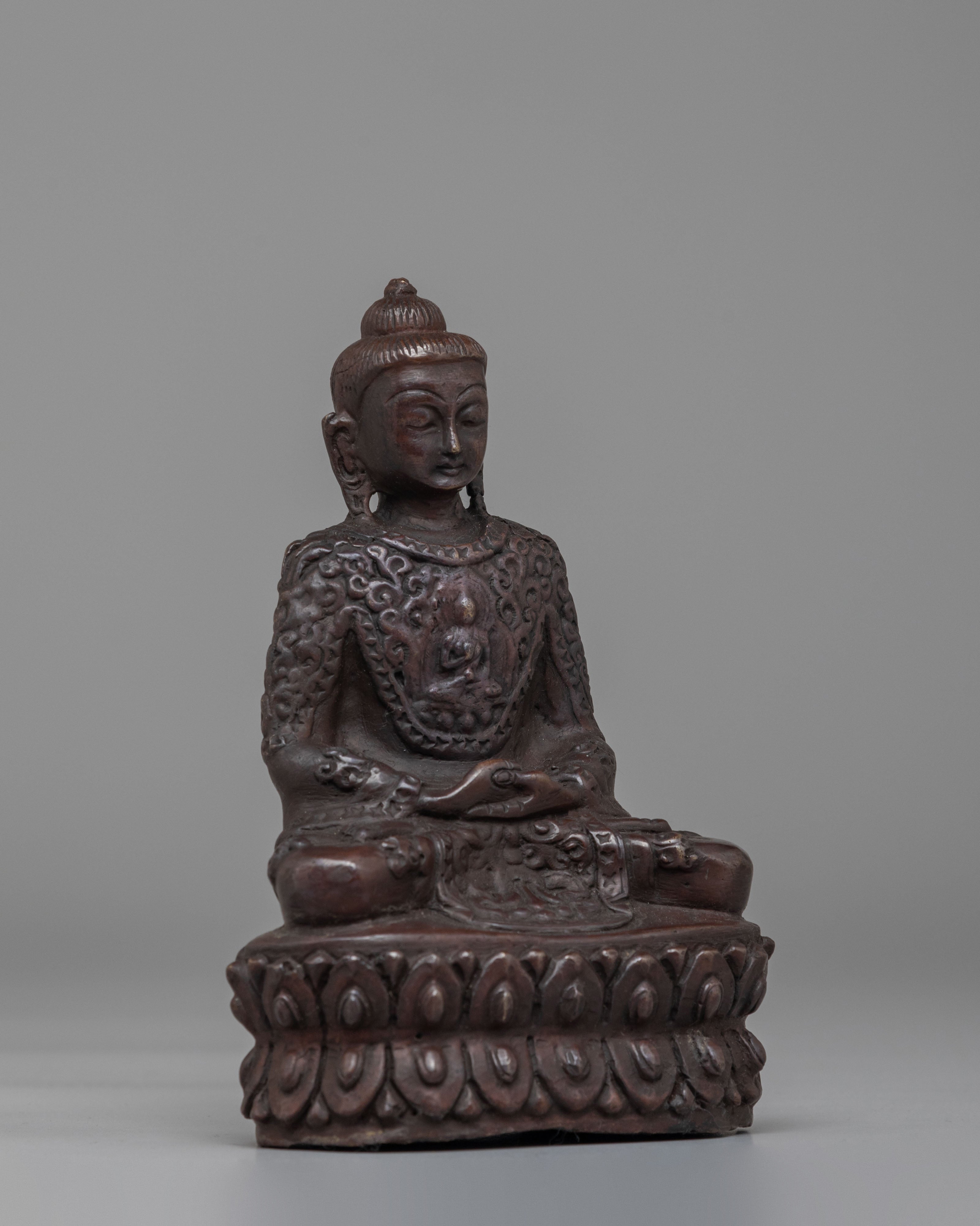 Sacred Altar Amitabha Buddha Sculpture | Traditional Artwork