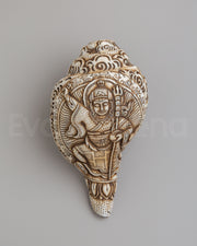 Traditional Handmade Conch Shell | Sacred Buddhist Ritual Symbol