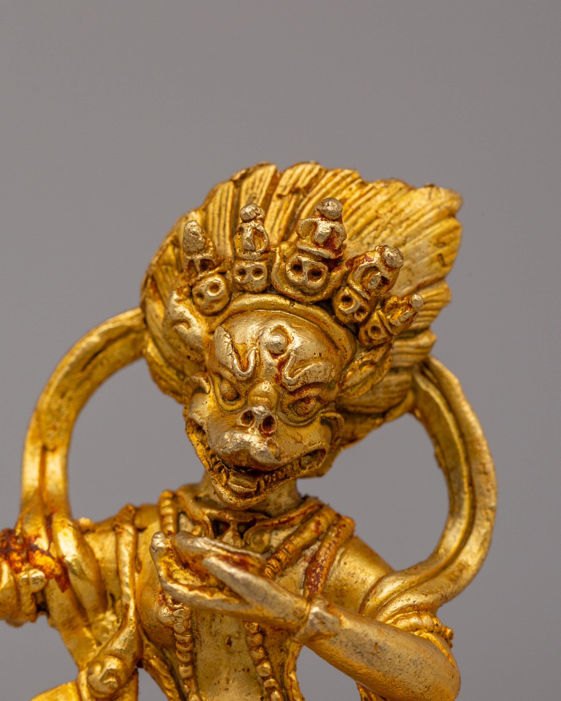 Handmade Yogini Simhamukha Statue | Symbol of Spiritual Protection