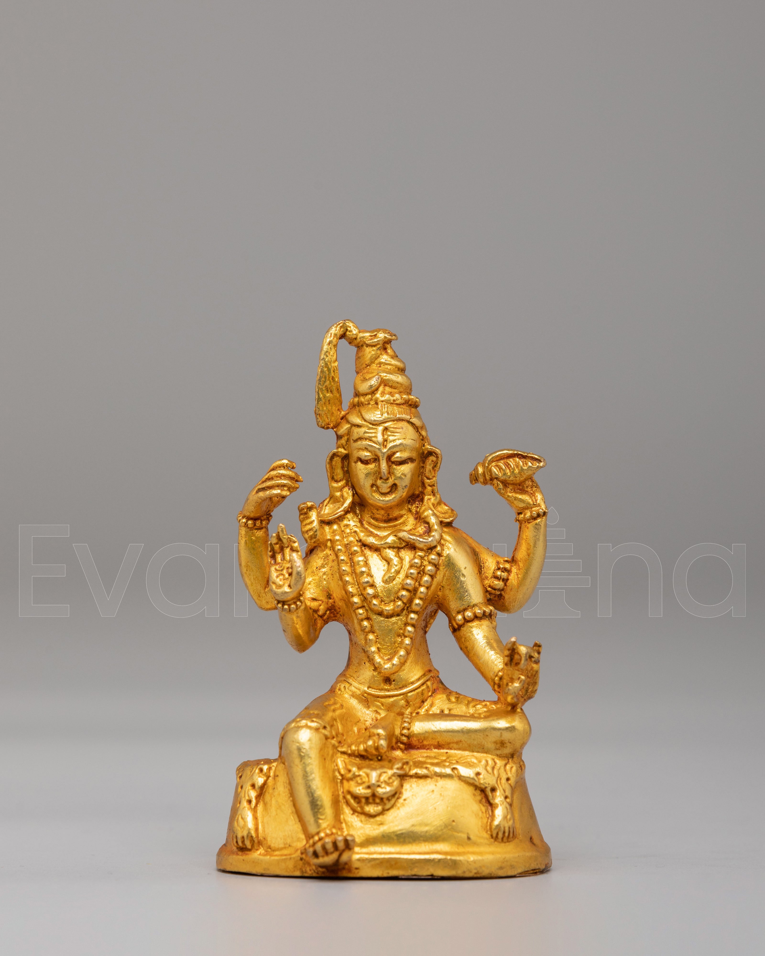 Gold-plated Shiva Idol 