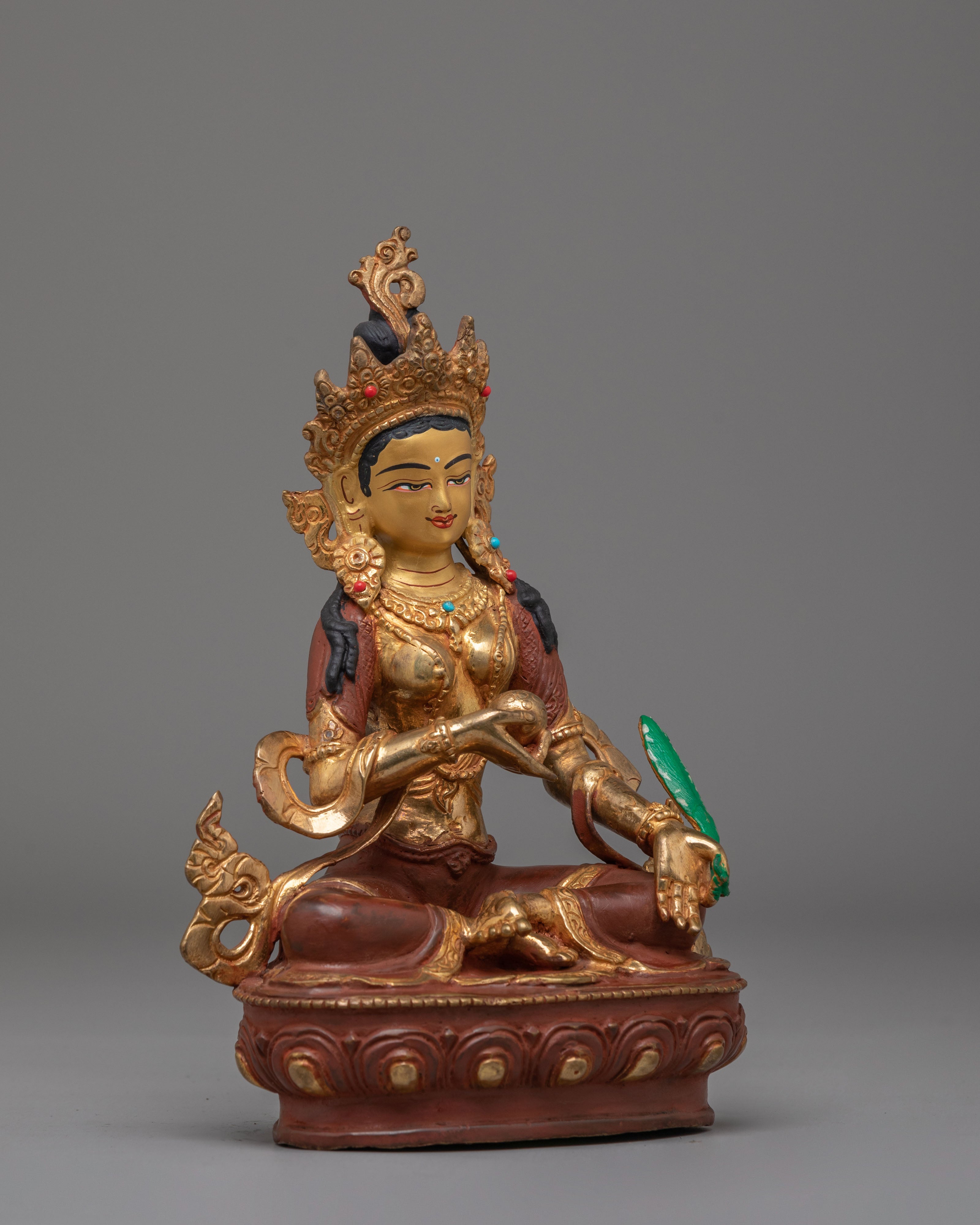 Bodhisattva of Great Vows Ksitigarbha Statue | Tibetan Artwork for Spiritual Decor