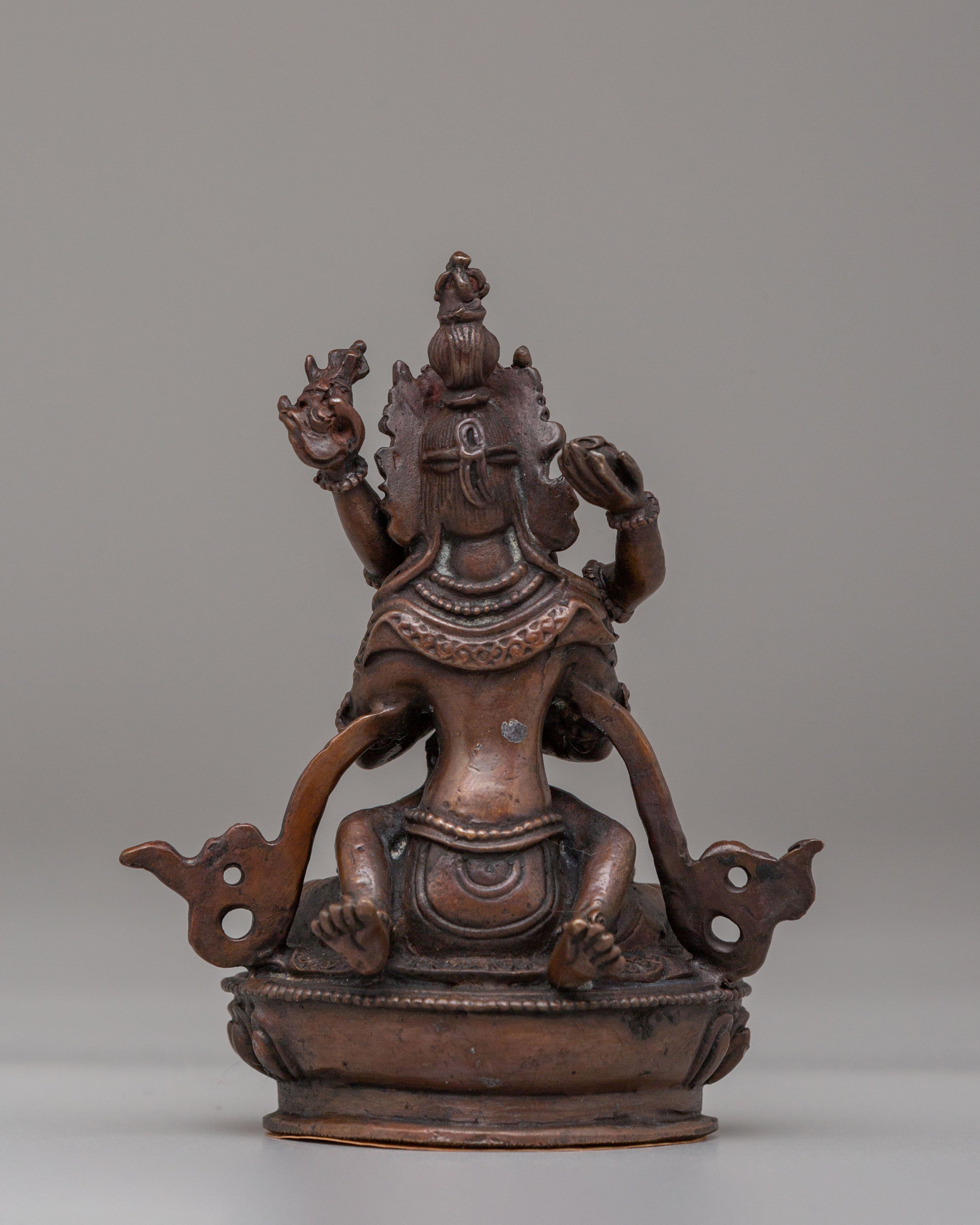Vajradhara With Consort Sculpture | Vajrayana Deity Sculpture
